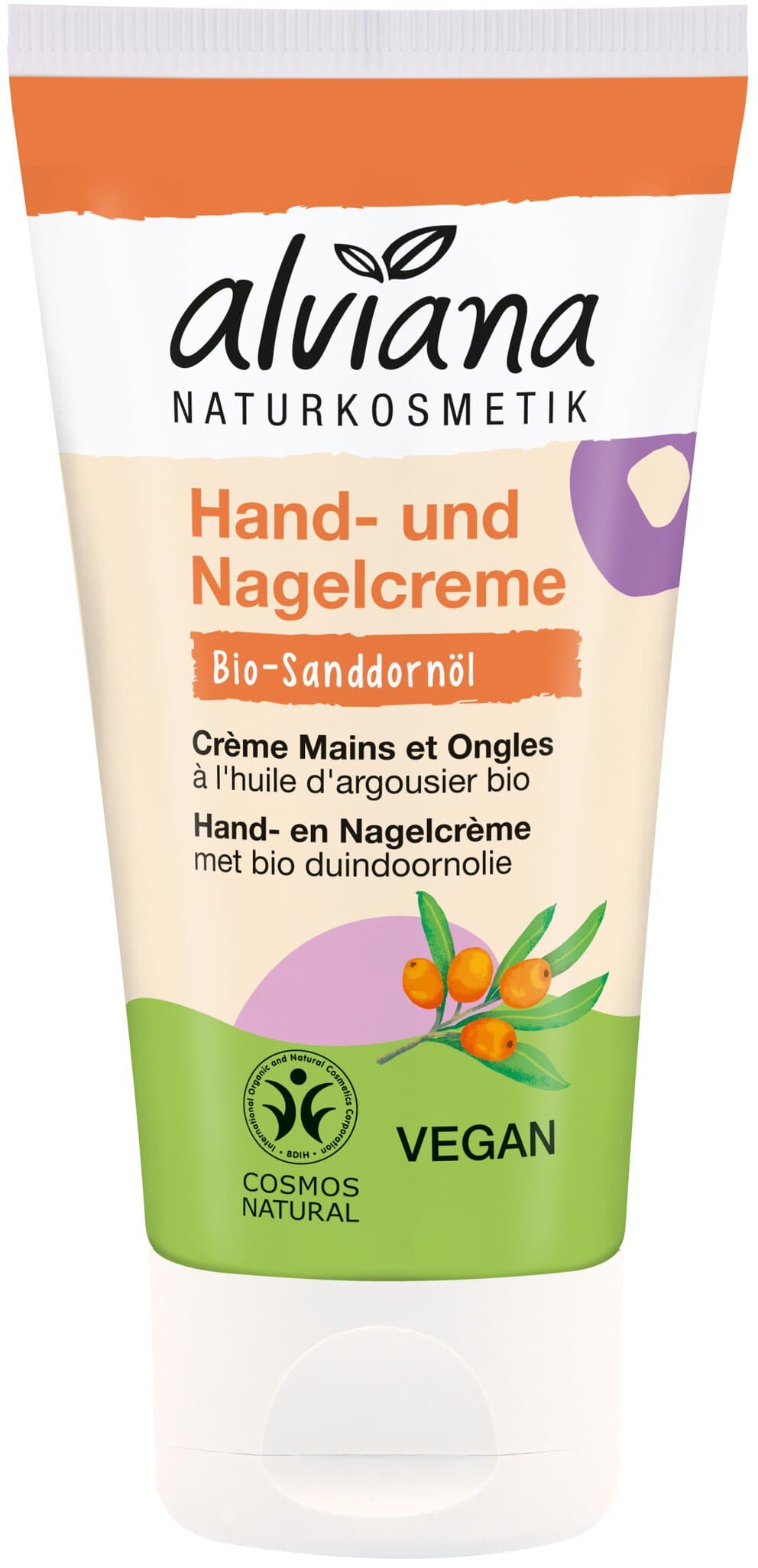 alviana Hand- und Nagelcreme mit Bio-Sanddornöl