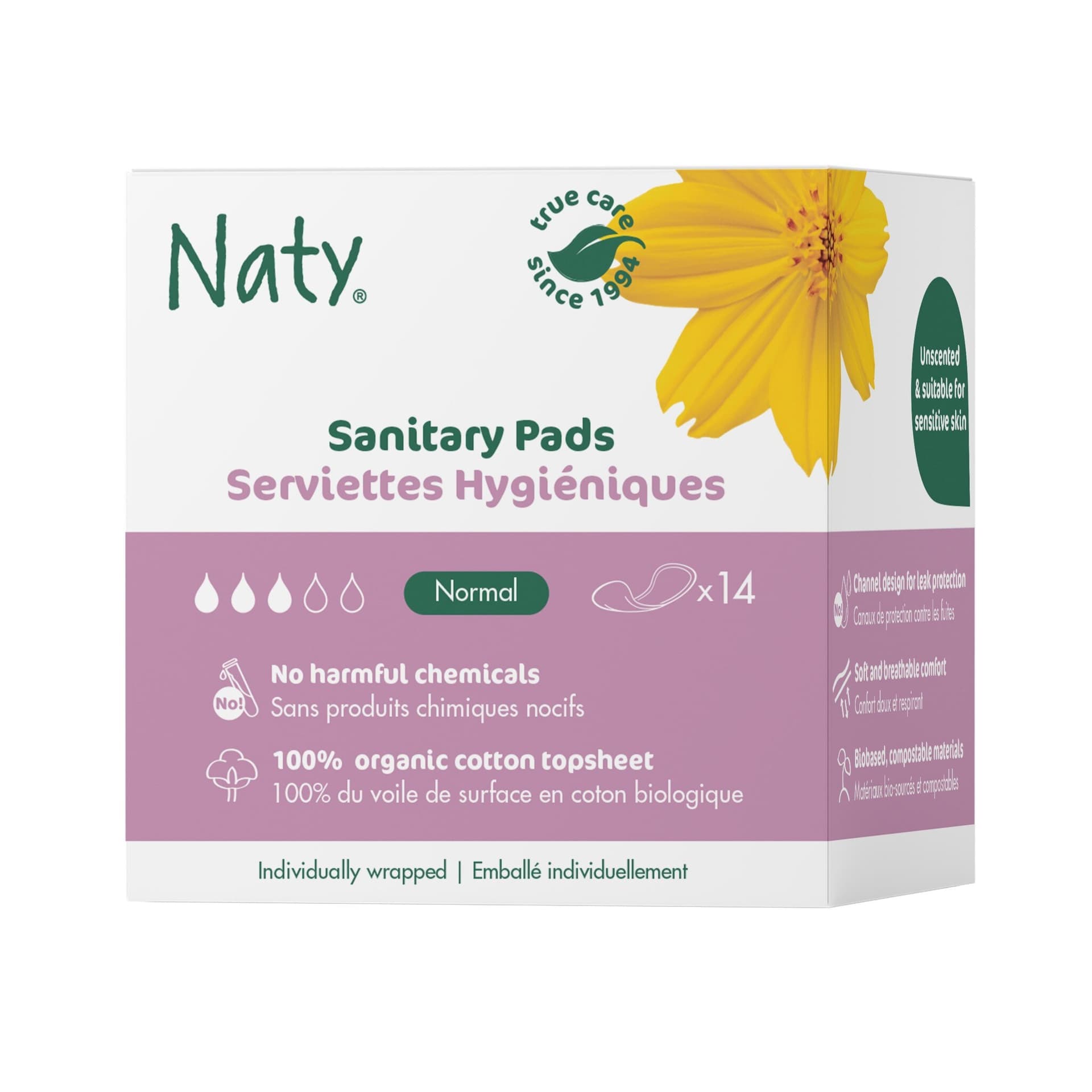 Naty Damenbinden Normal, 14 St