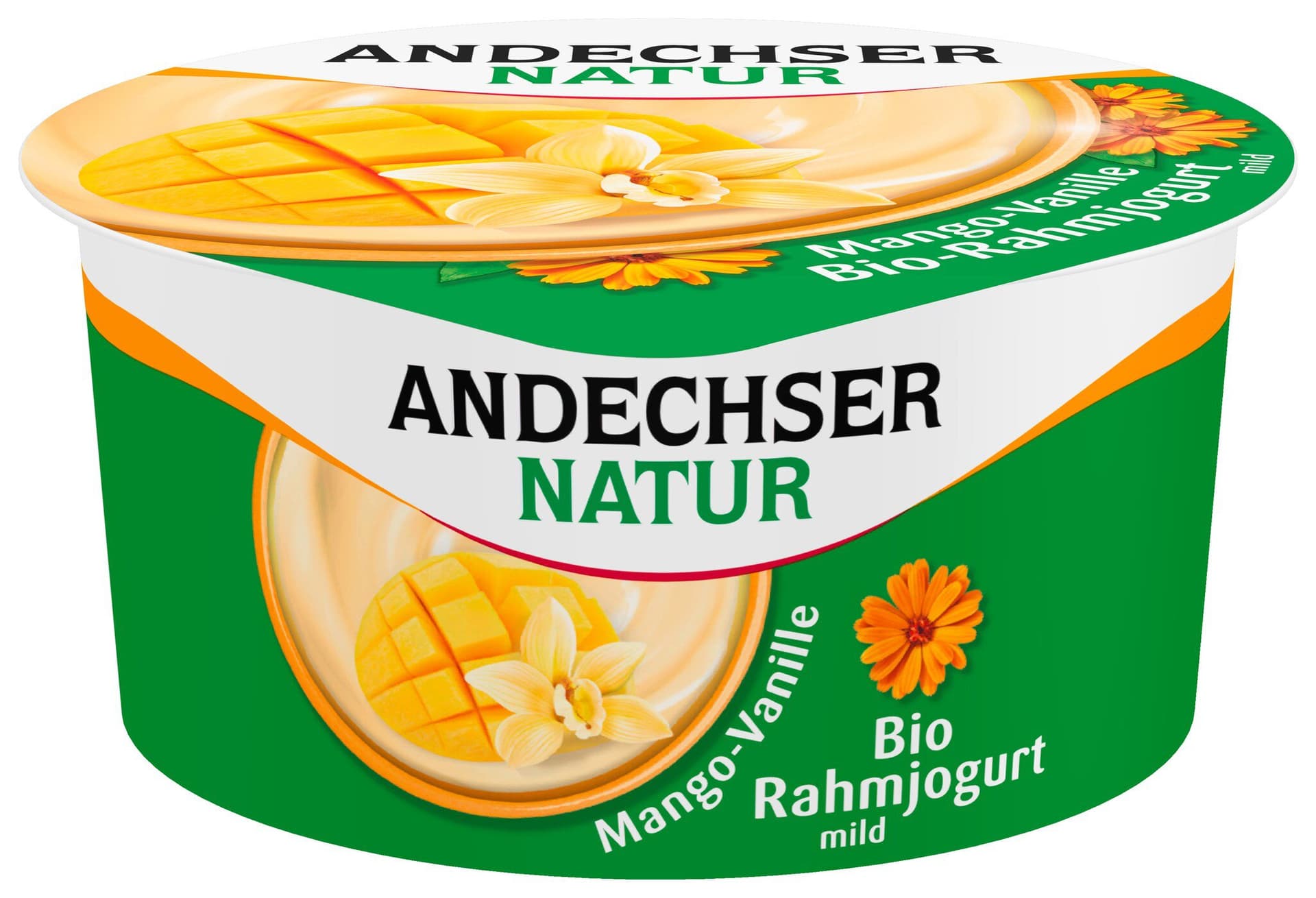 Andechser Natur Rahmjogurt Mango-Vanille 10%