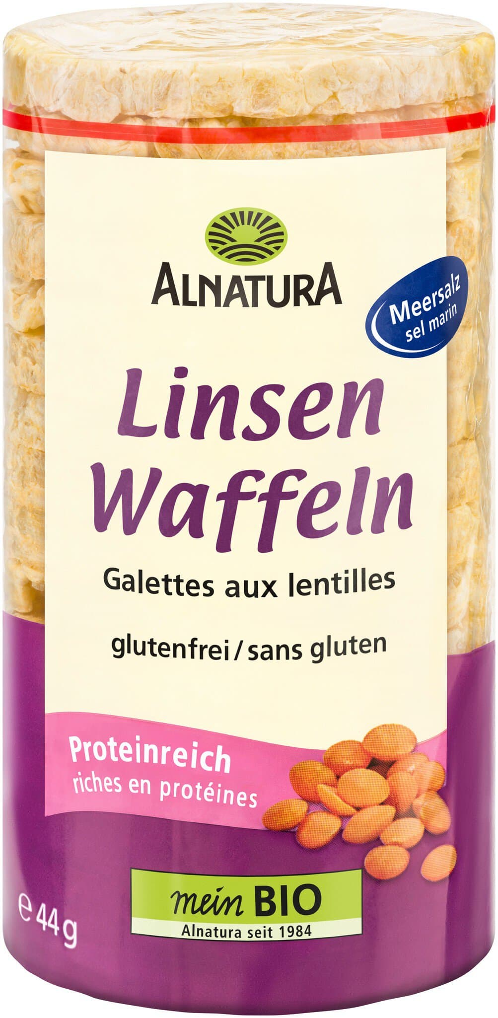 Alnatura Linsenwaffeln mit Meersalz