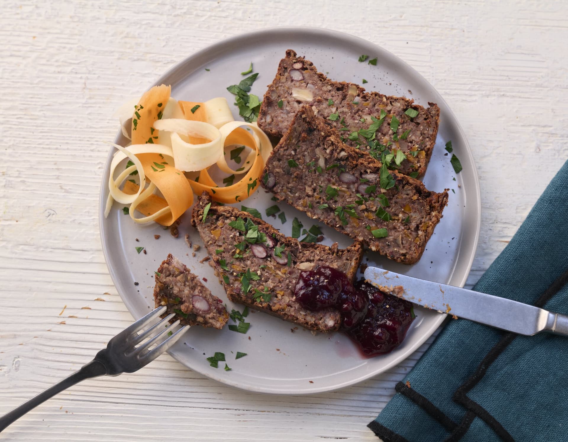 Linsen-Wurzelgemüse-Braten