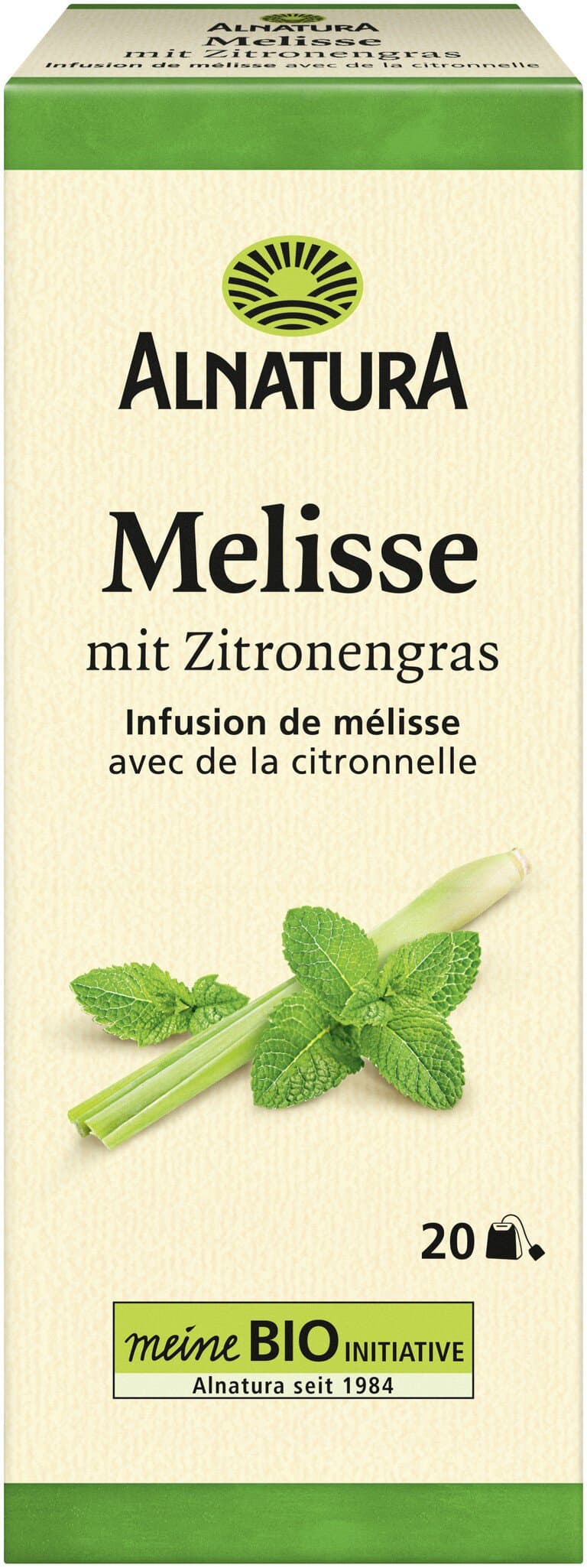 Alnatura Melissentee mit Zitronengras