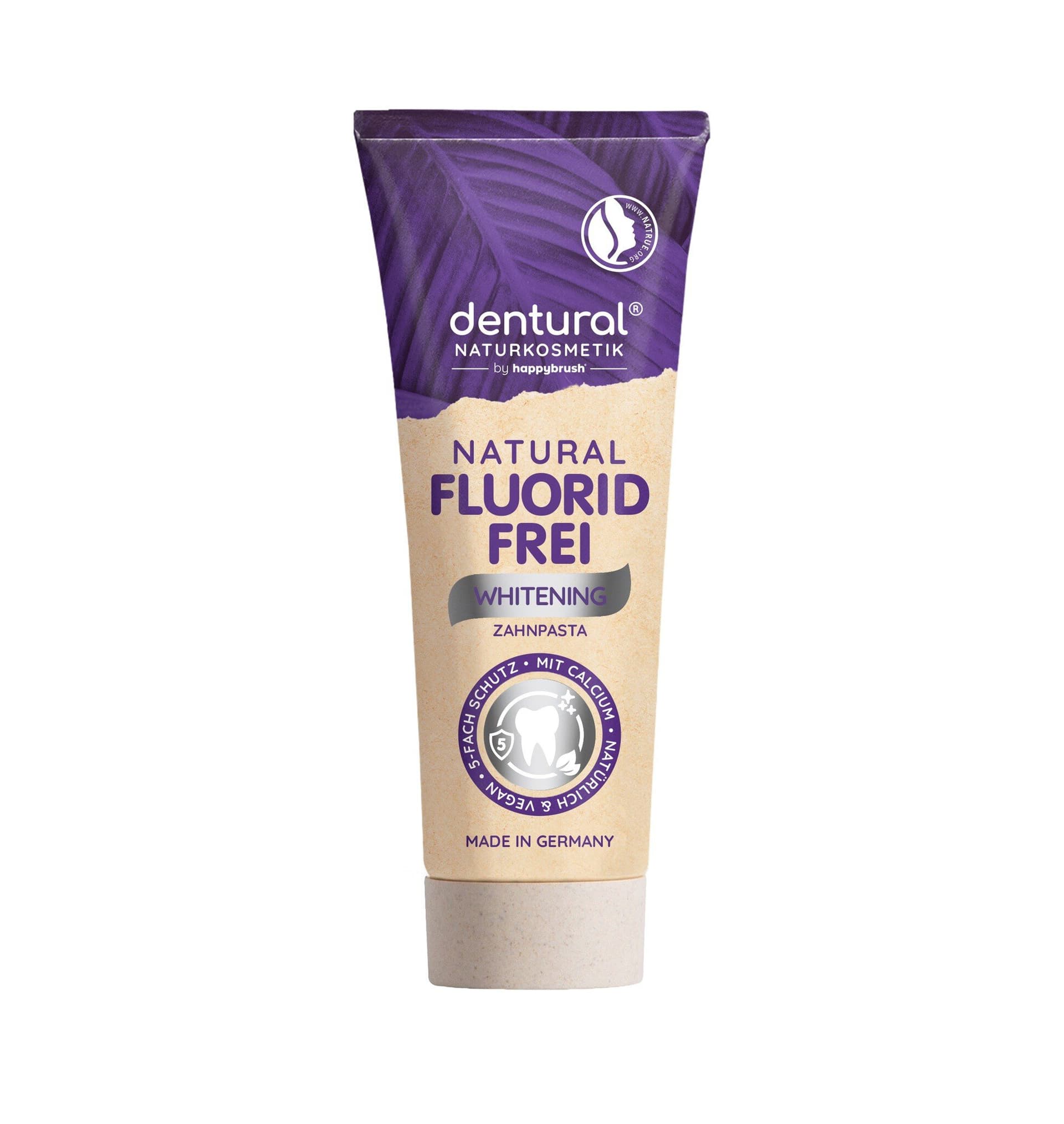 Happybrush Dentural Natural Whitening Fluoridfrei