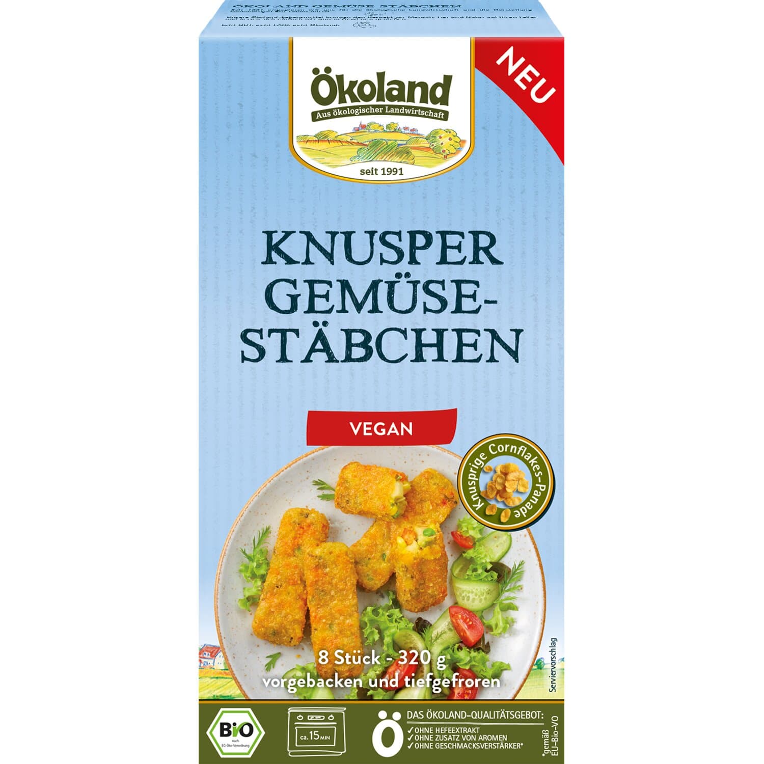 Ökoland Knusper Gemüse-Stäbchen