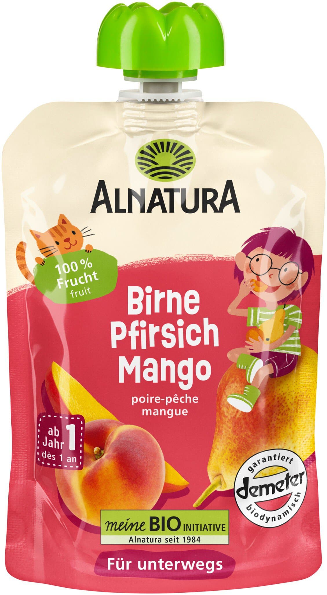 Alnatura Quetschbeutel Birne-Pfirsich-Mango
