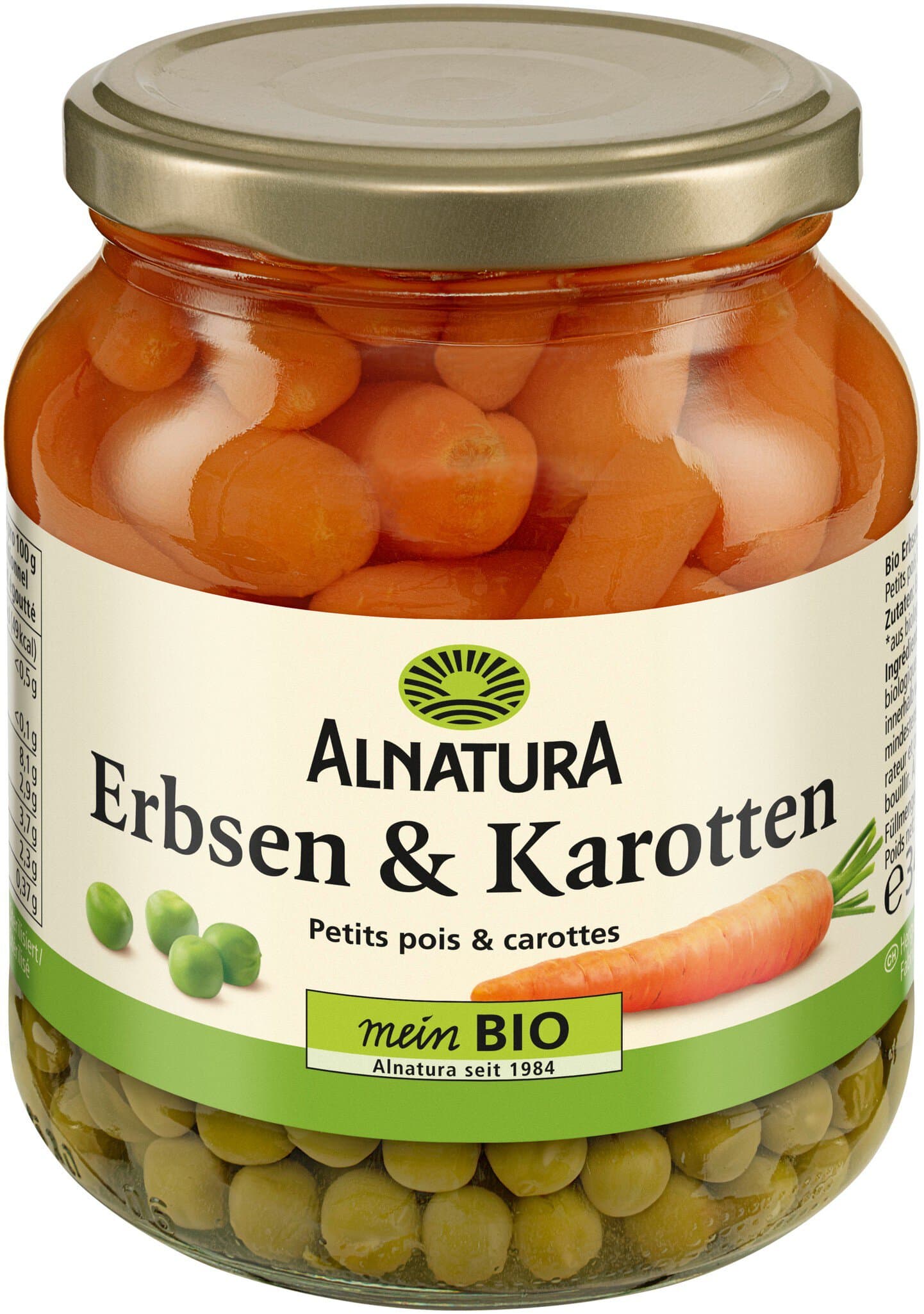 Alnatura Erbsen und Karotten (Glas)