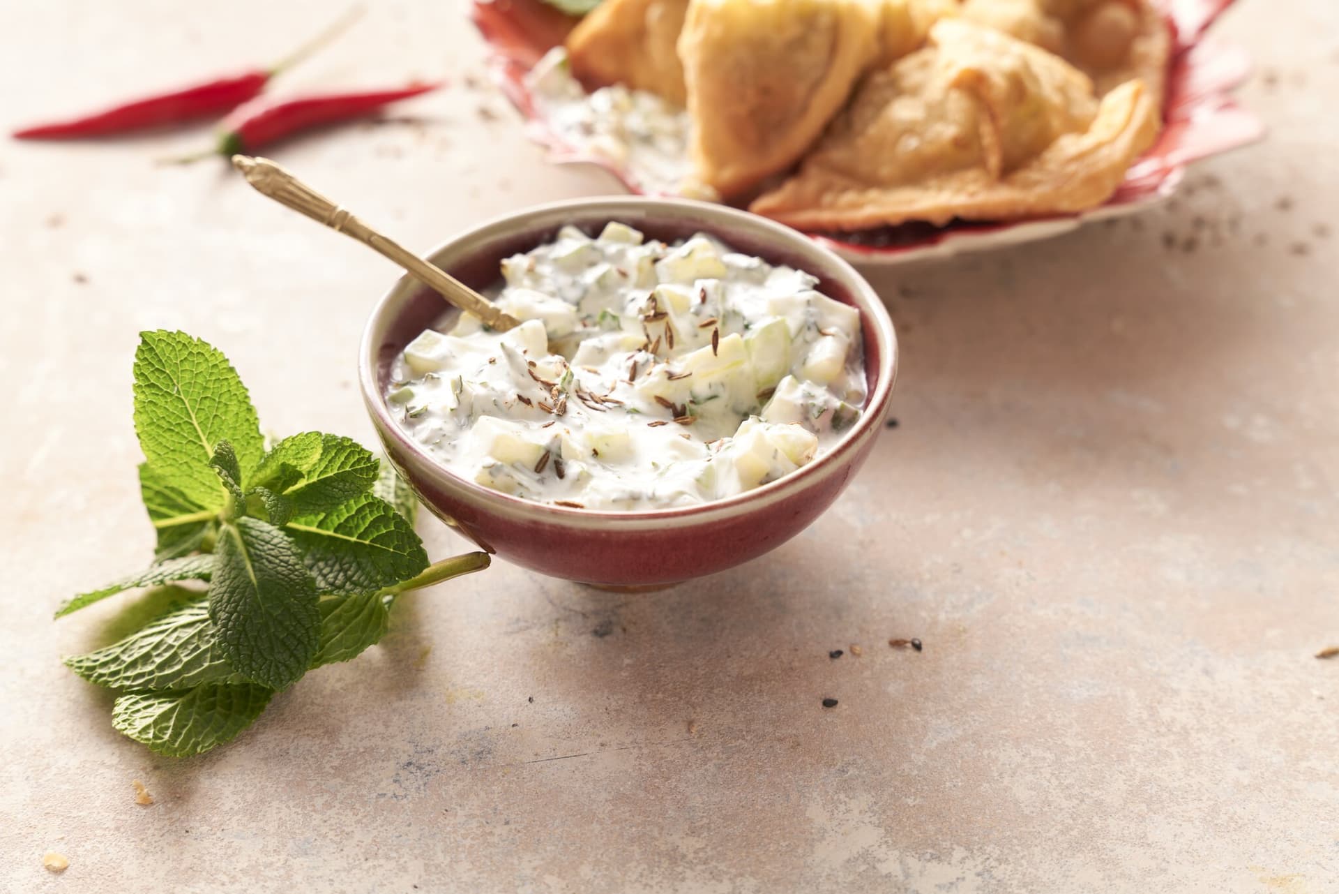 Gurken-Raita - indische Joghurtsauce