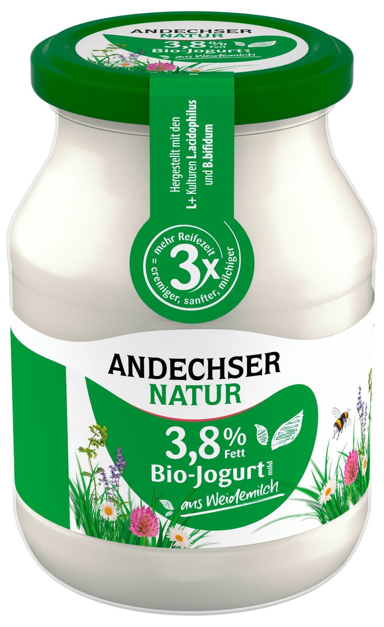 Andechser Natur Jogurt Natur mild, 3,8%