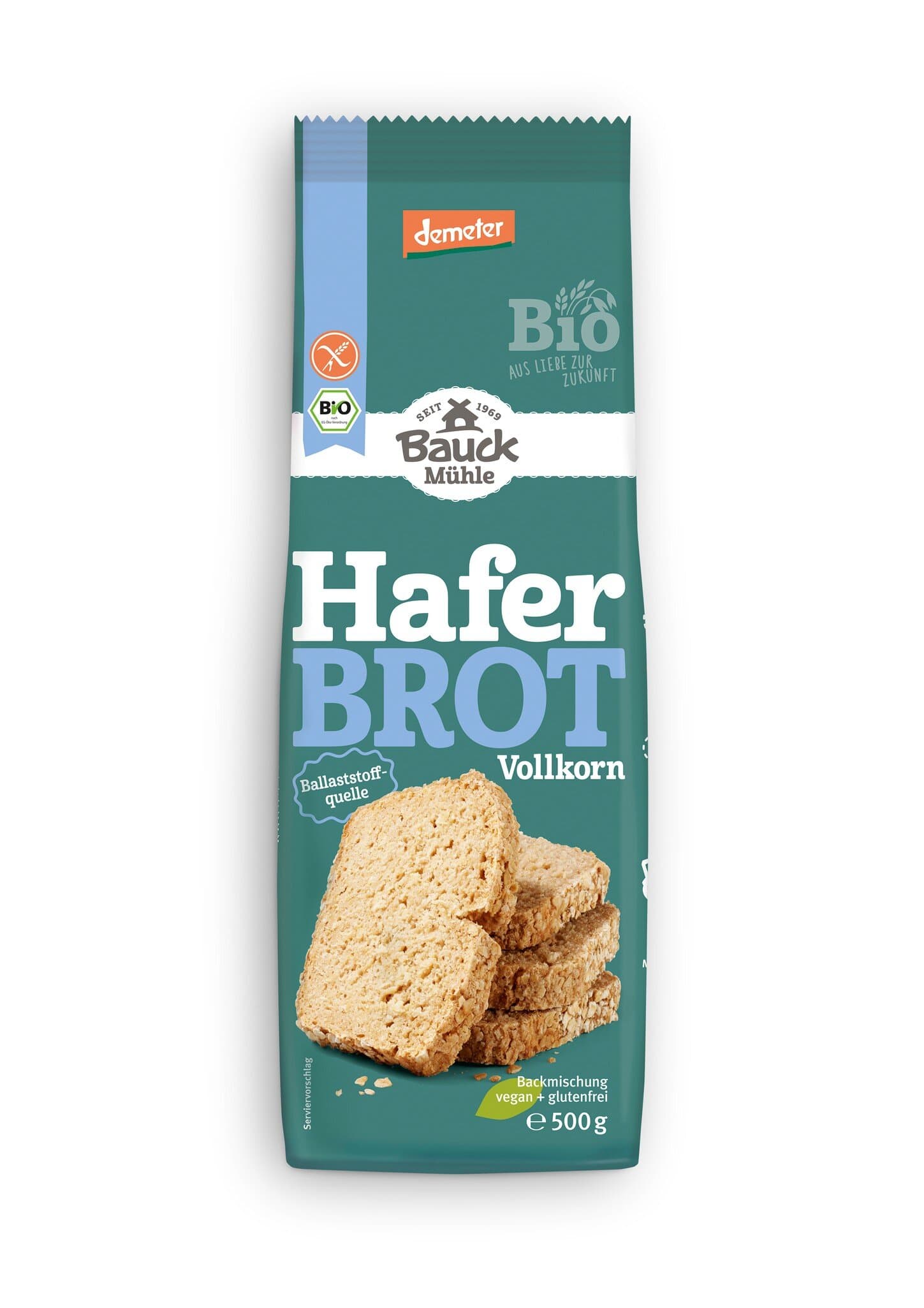 Bauckmühle Vollkorn-Haferbrot Backmischung glutenfrei