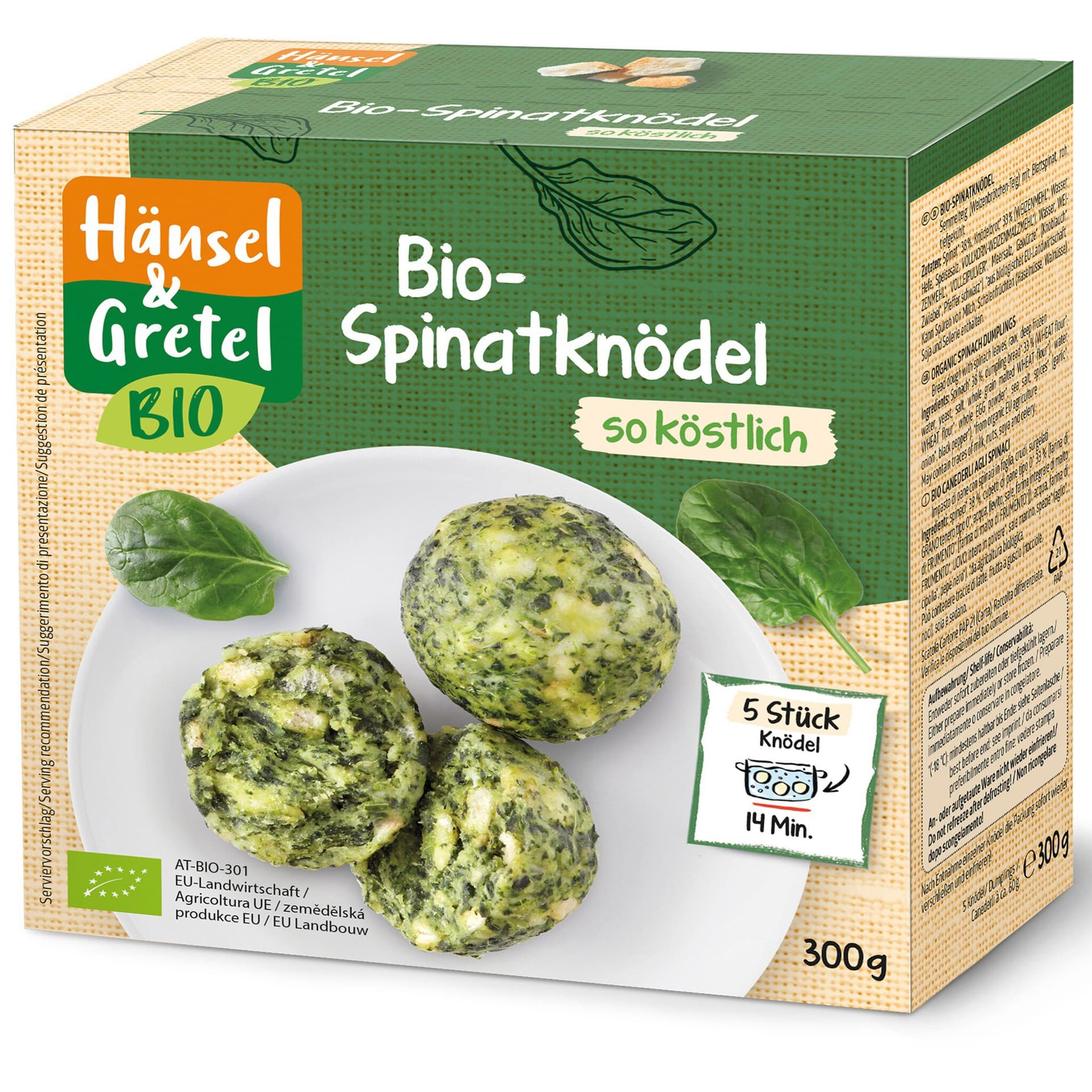 Hänsel & Gretel Spinatknödel (TK)