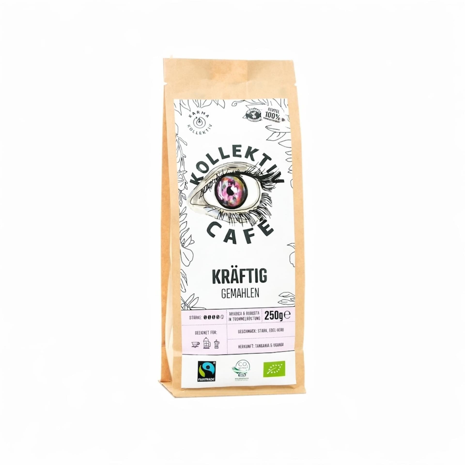 Karma Kollektiv Kaffee kräftig gemahlen