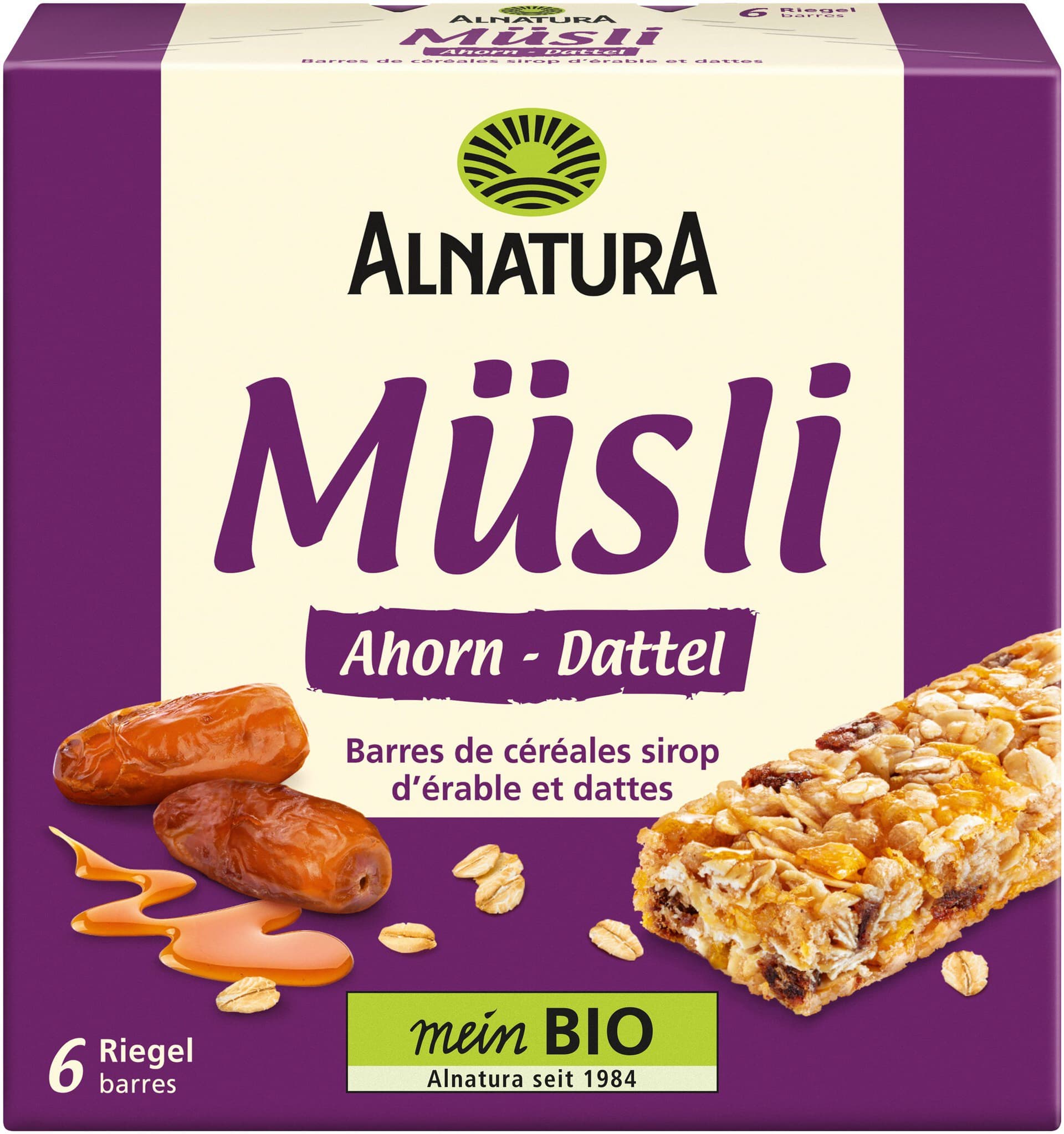 Alnatura Müsliriegel Ahorn Dattel (6er-Pack)