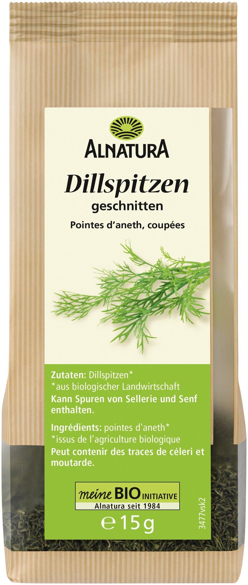 Alnatura Dillspitzen geschnitten