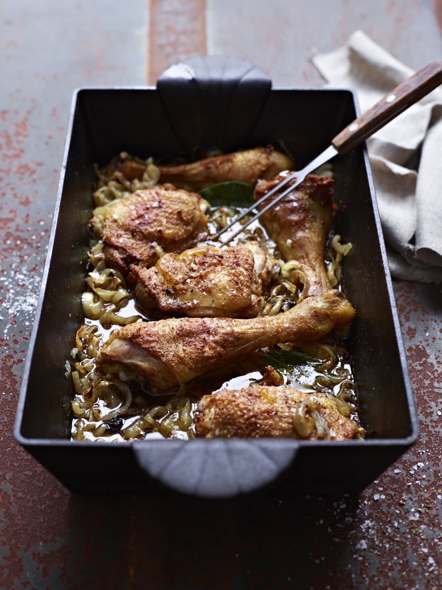Hähnchenschenkel Tandoori Masala mit Gewürzreis
