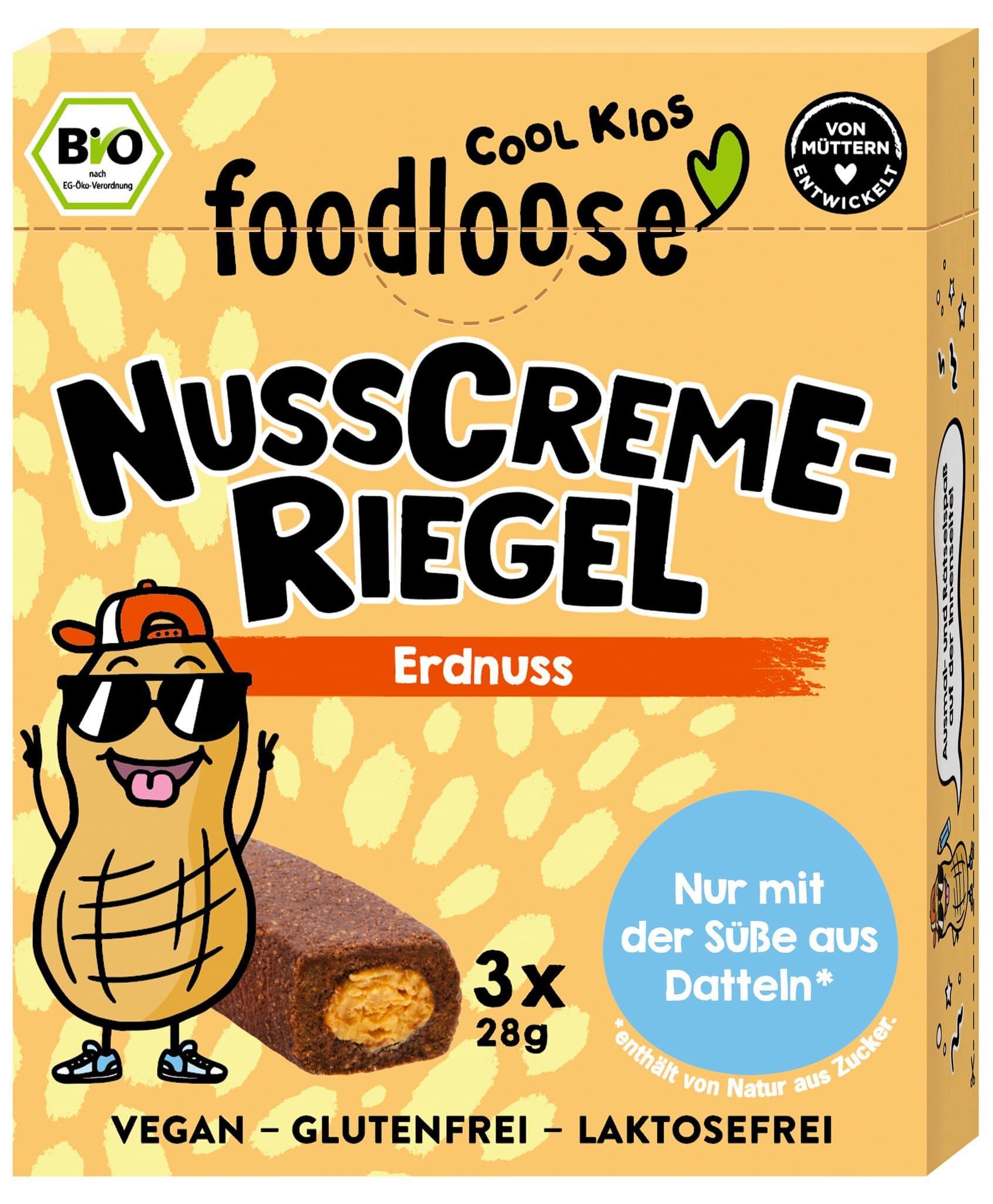 foodloose Nusscreme-Riegel Erdnuss