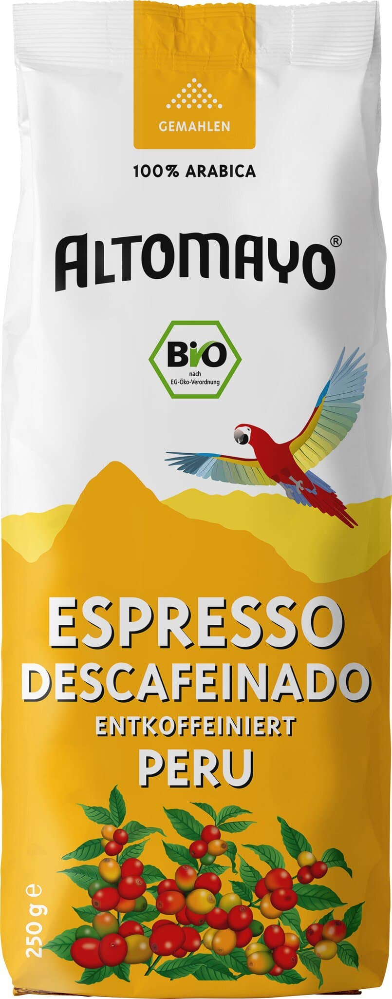 Altomayo Espresso gemahlen entkoffeiniert