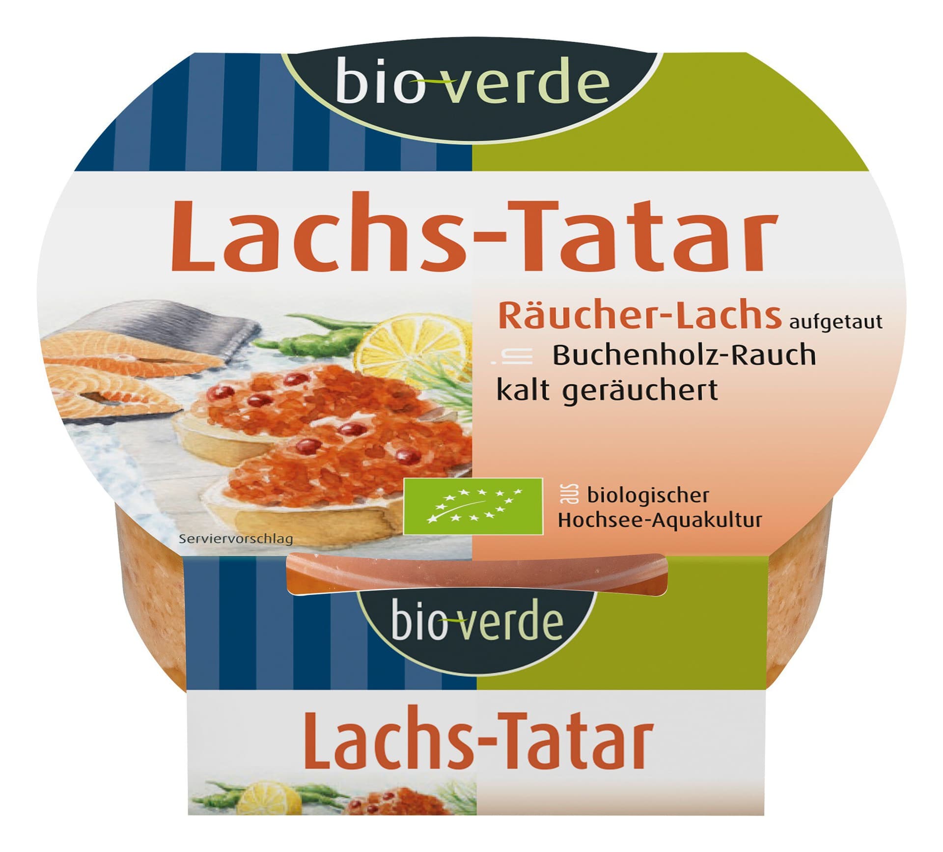 bio-verde Räucherlachs-Tatar