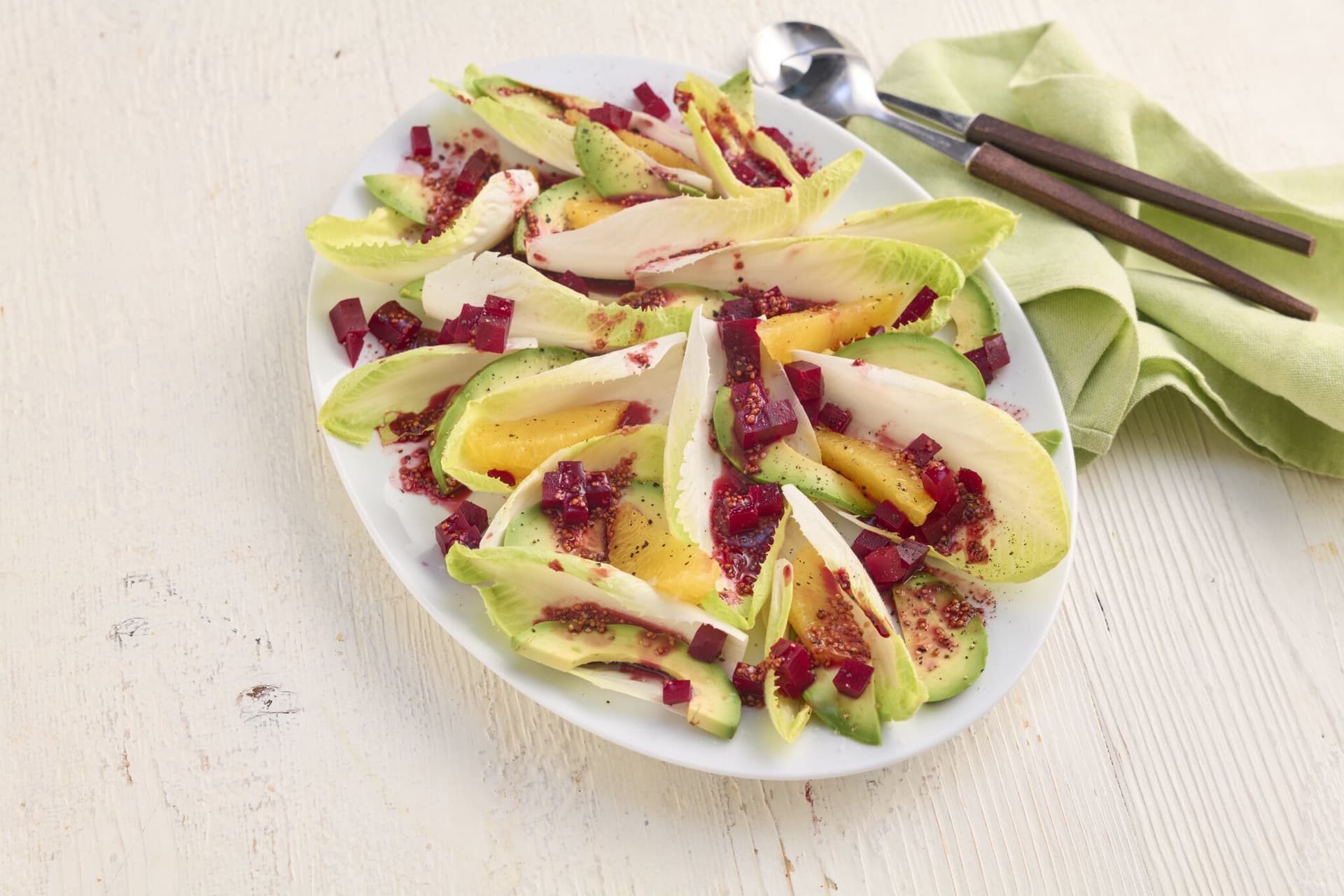 Endives à l’orange et à l’avocat