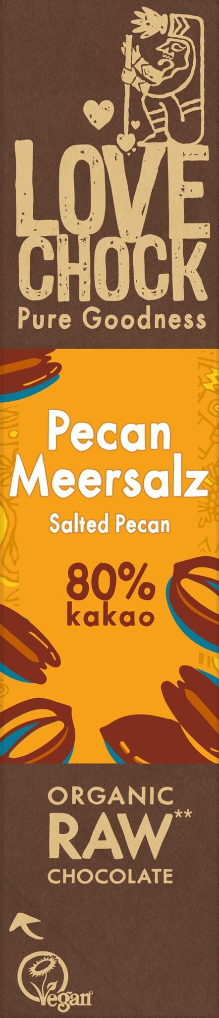 Lovechock Pecan Meersalz 80%