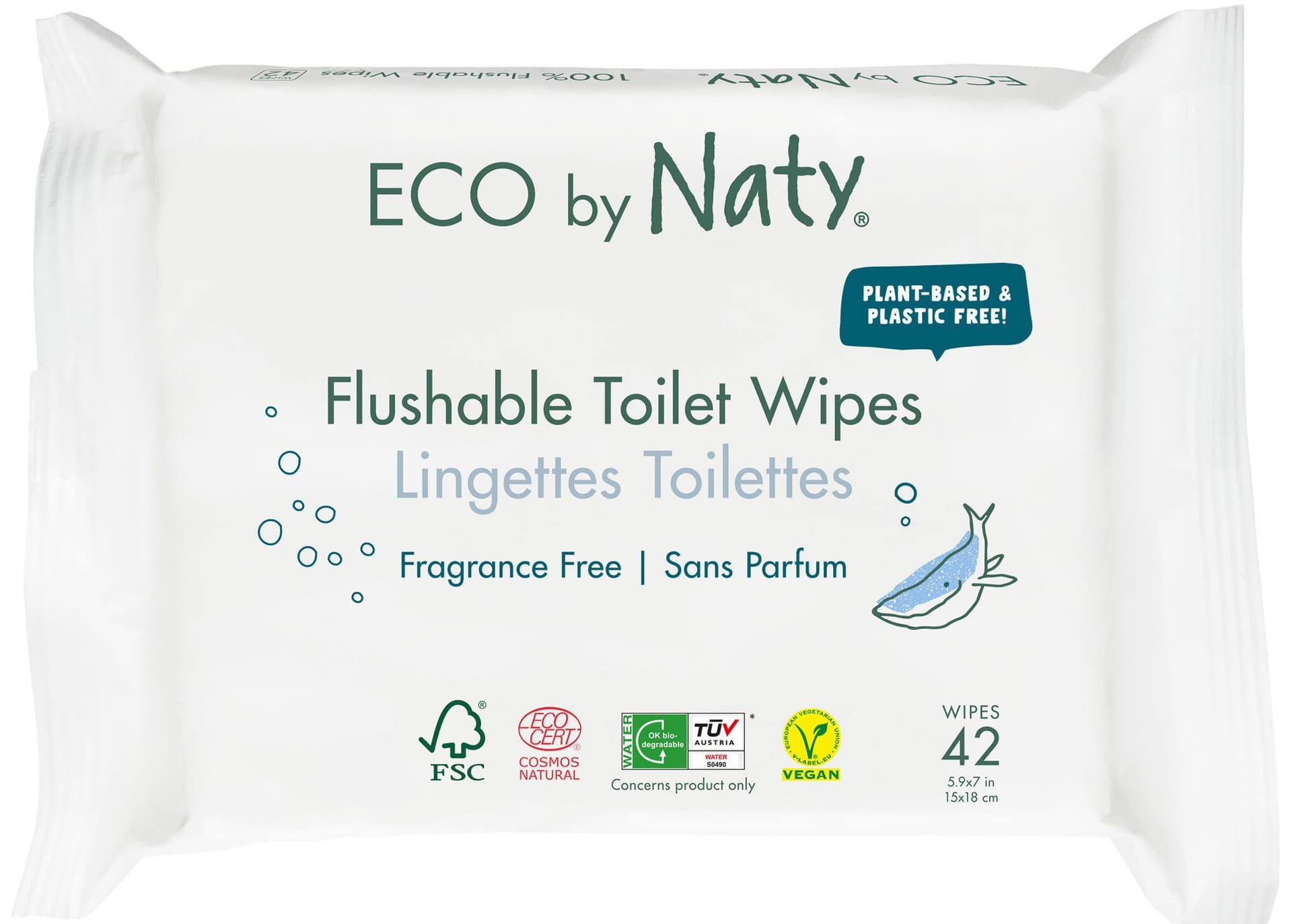 Naty Feuchte Toilettentücher parfümfrei