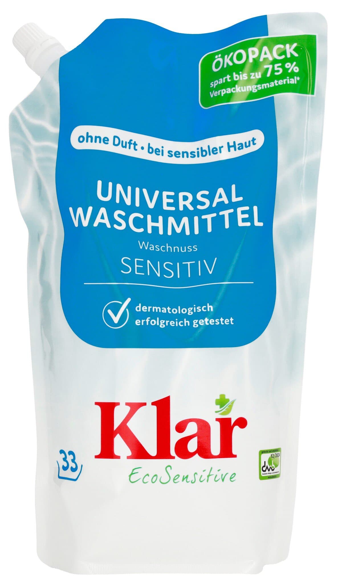 Klar Waschnuss Flüssig im Standbeutel