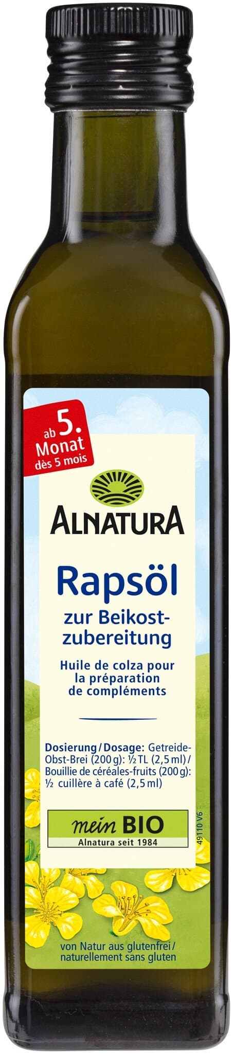 Alnatura Rapsöl zur Beikost-Zubereitung