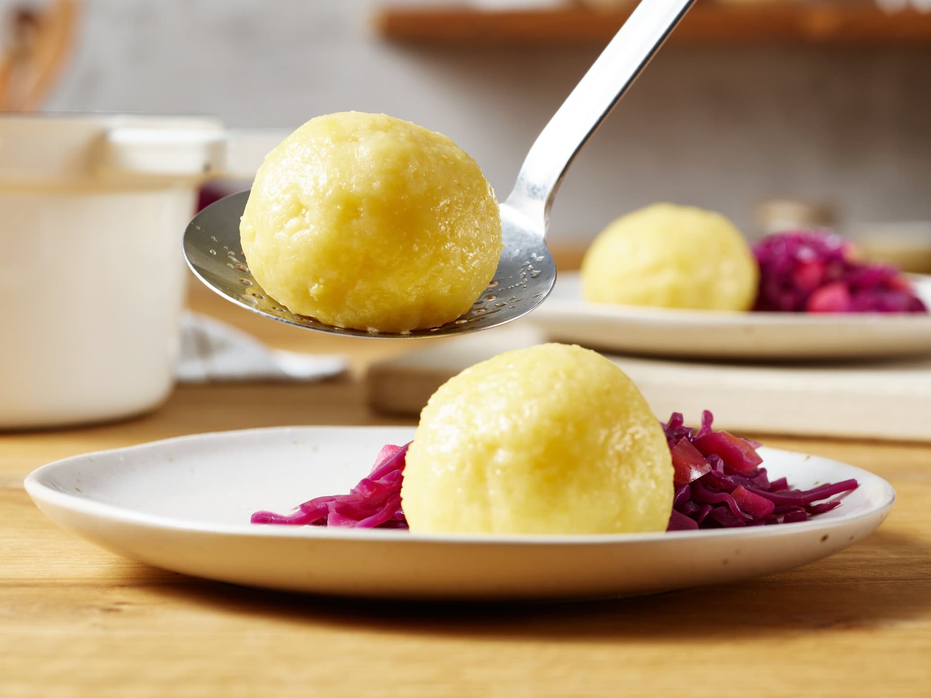Vegane Kartoffelklöße