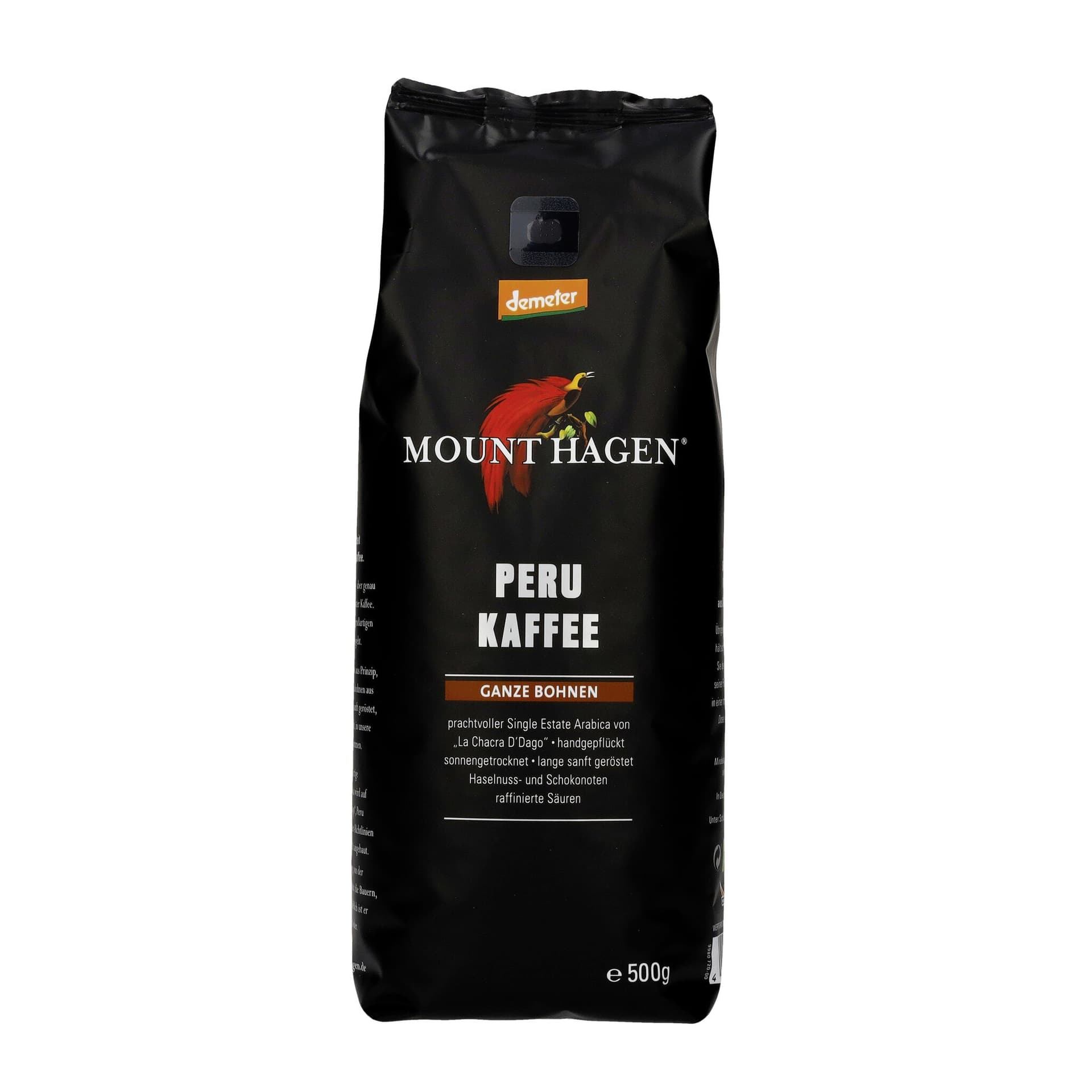 Mount Hagen Röstkaffee Peru Demeter ganze Bohne