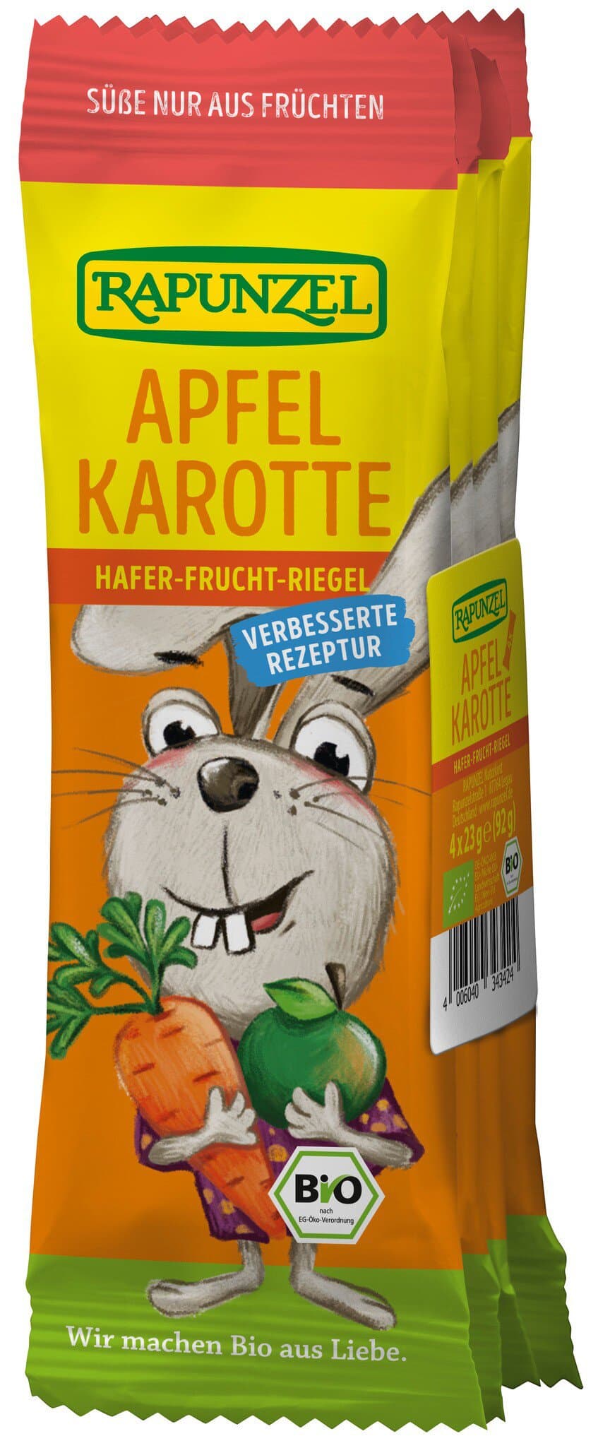 Rapunzel Hafer-Frucht-Riegel Apfel Karotte