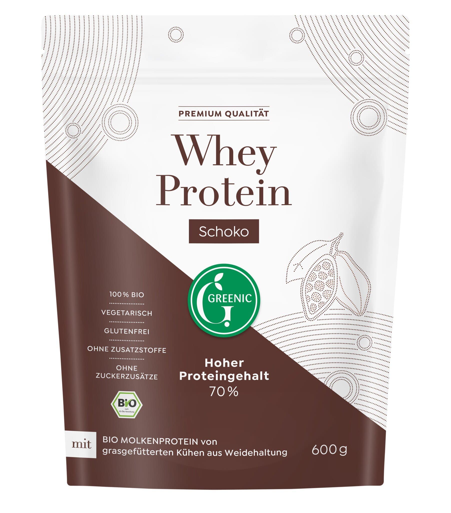 Greenic Whey Protein Schoko
