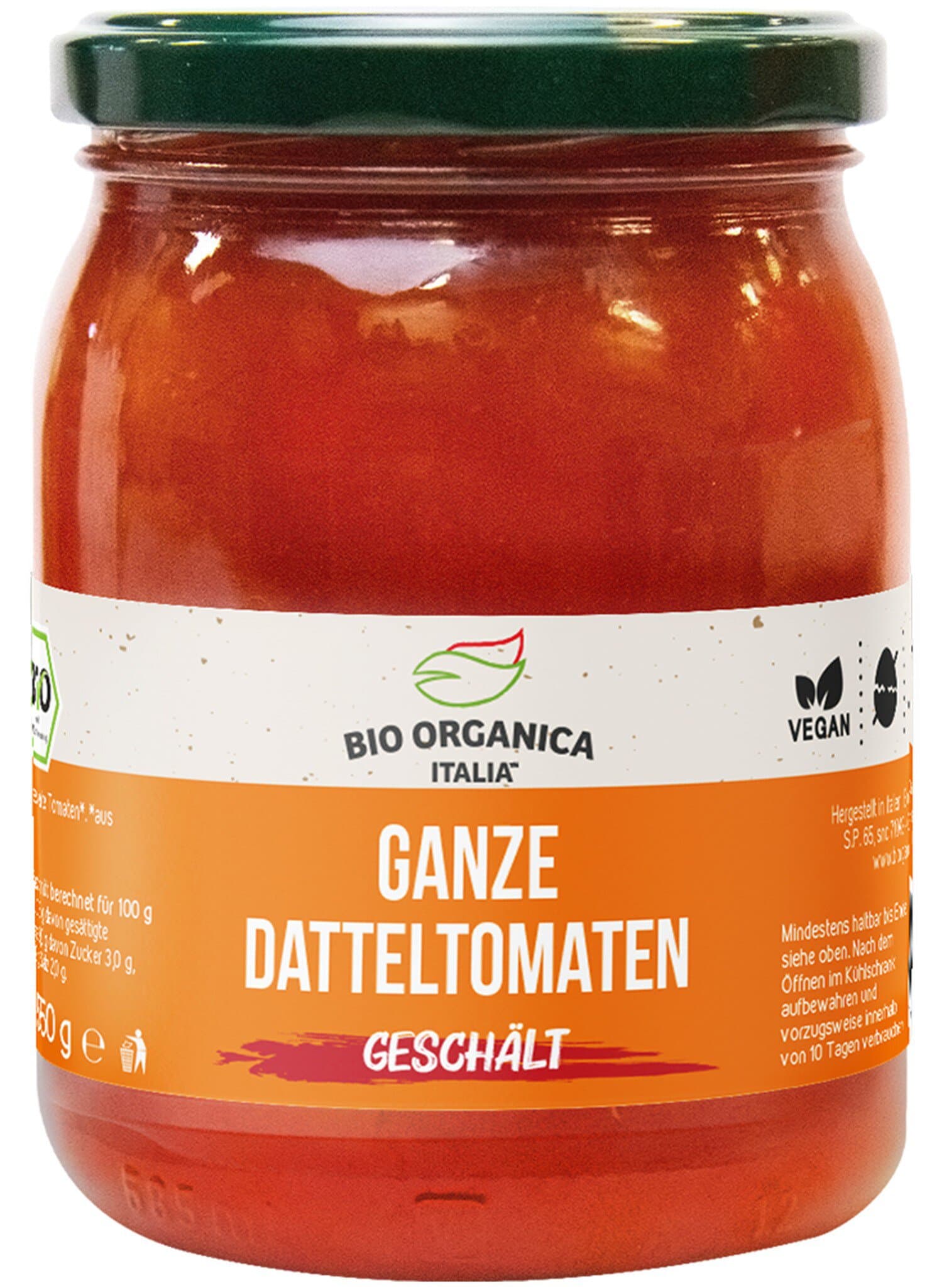 Bio Organica Italia Datterino Tomaten geschält