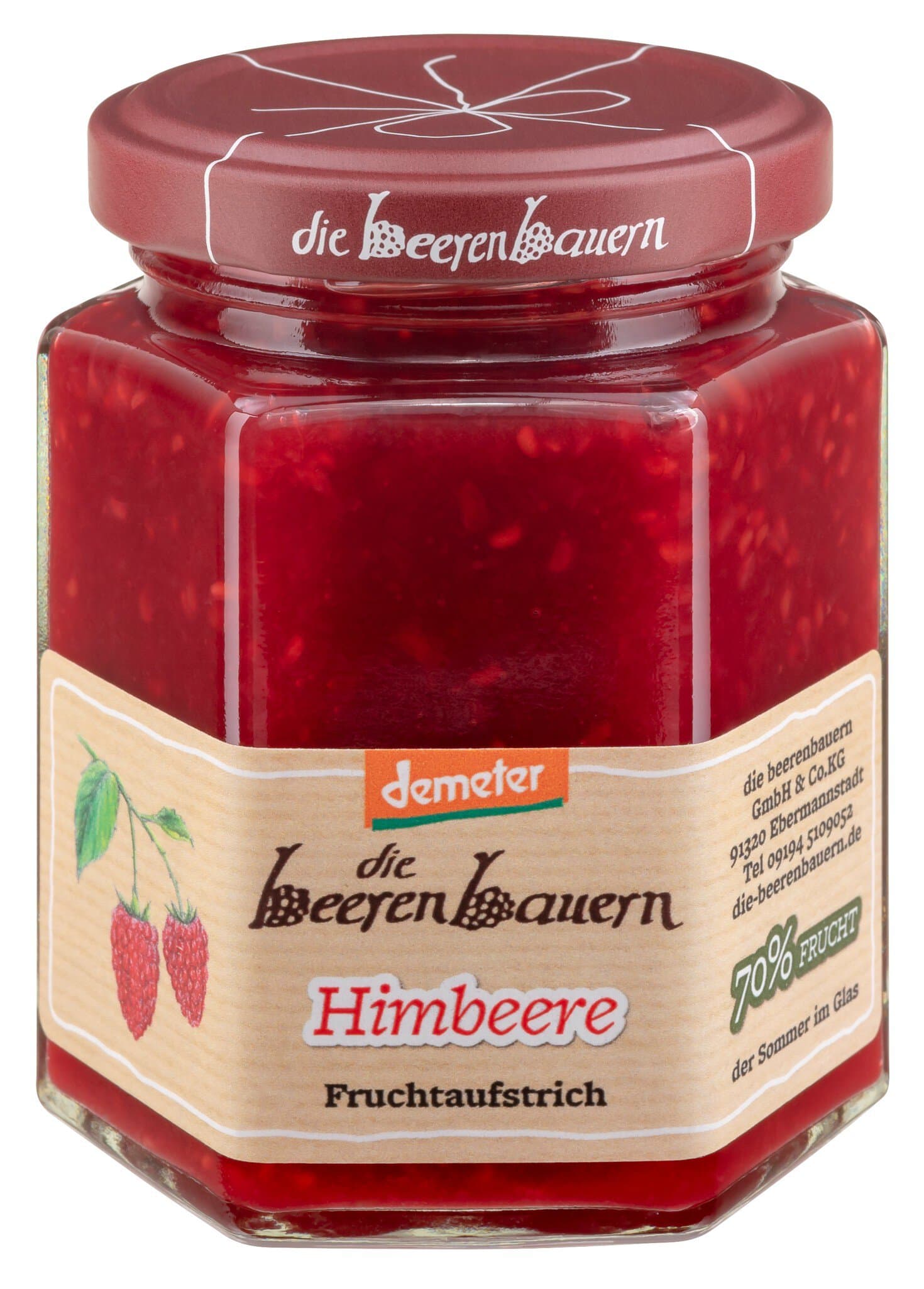 die Beerenbauern Himbeere Fruchtaufstrich