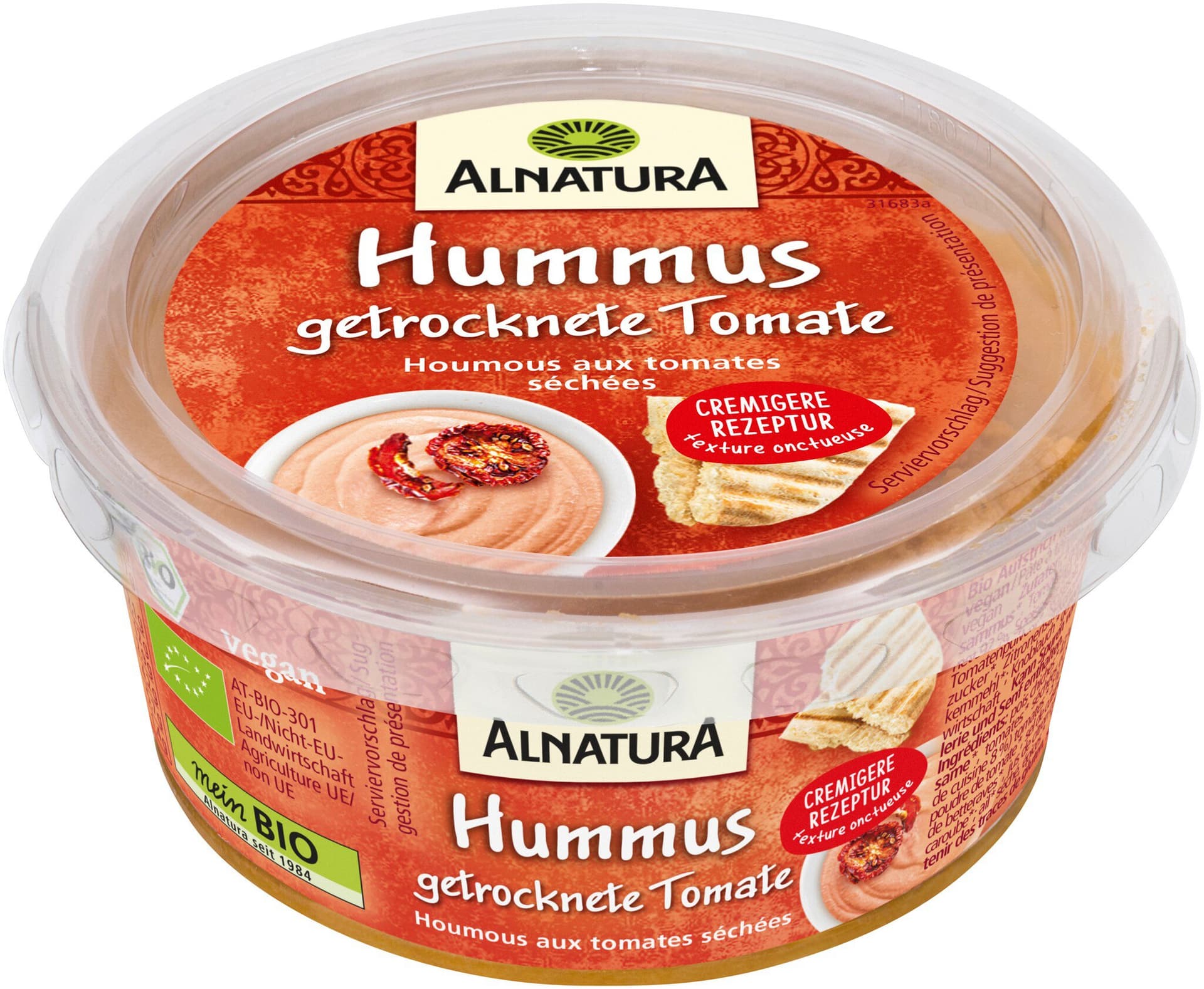 Alnatura Hummus getrocknete Tomate