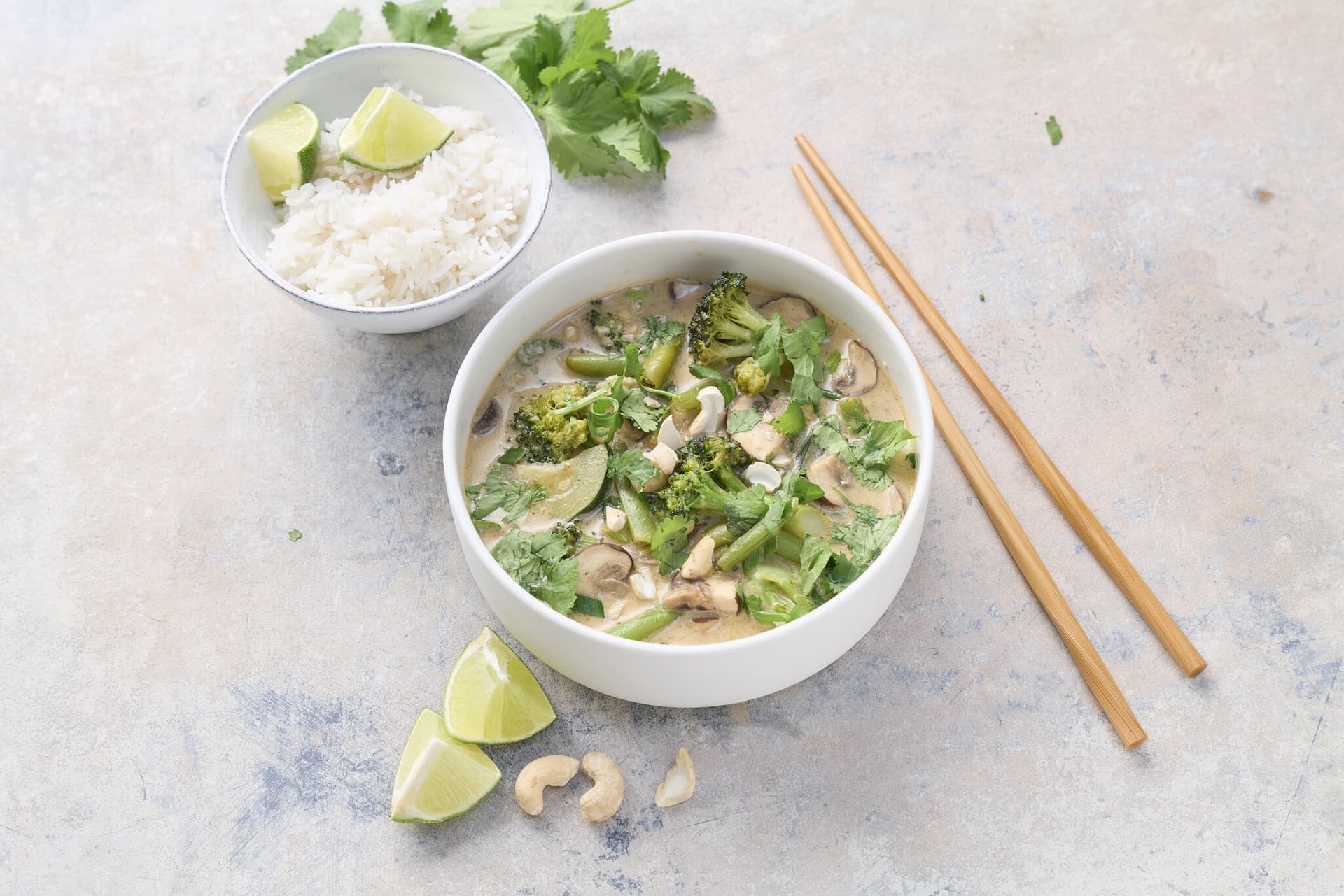 Grünes Thai-Curry mit Tofu