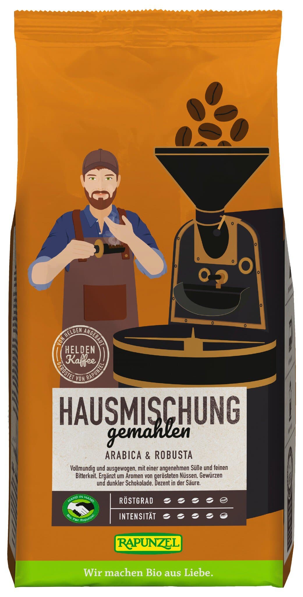 Rapunzel Heldenkaffee Hausmischung gemahlen