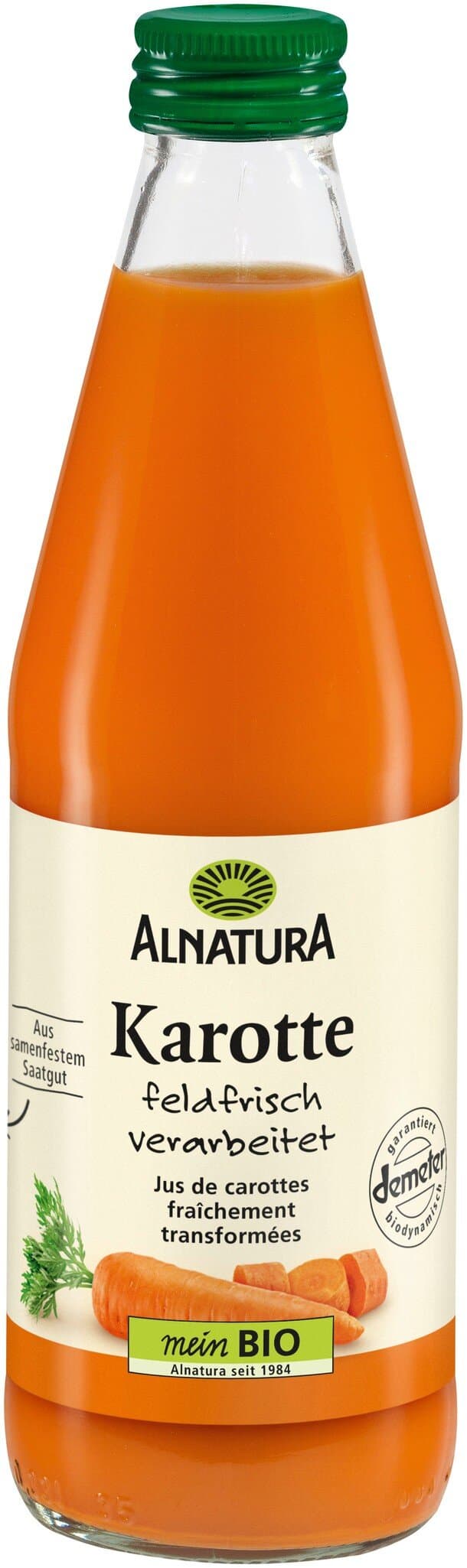 Alnatura Karotten-Direktsaft, feldfrisch verarbeitet
