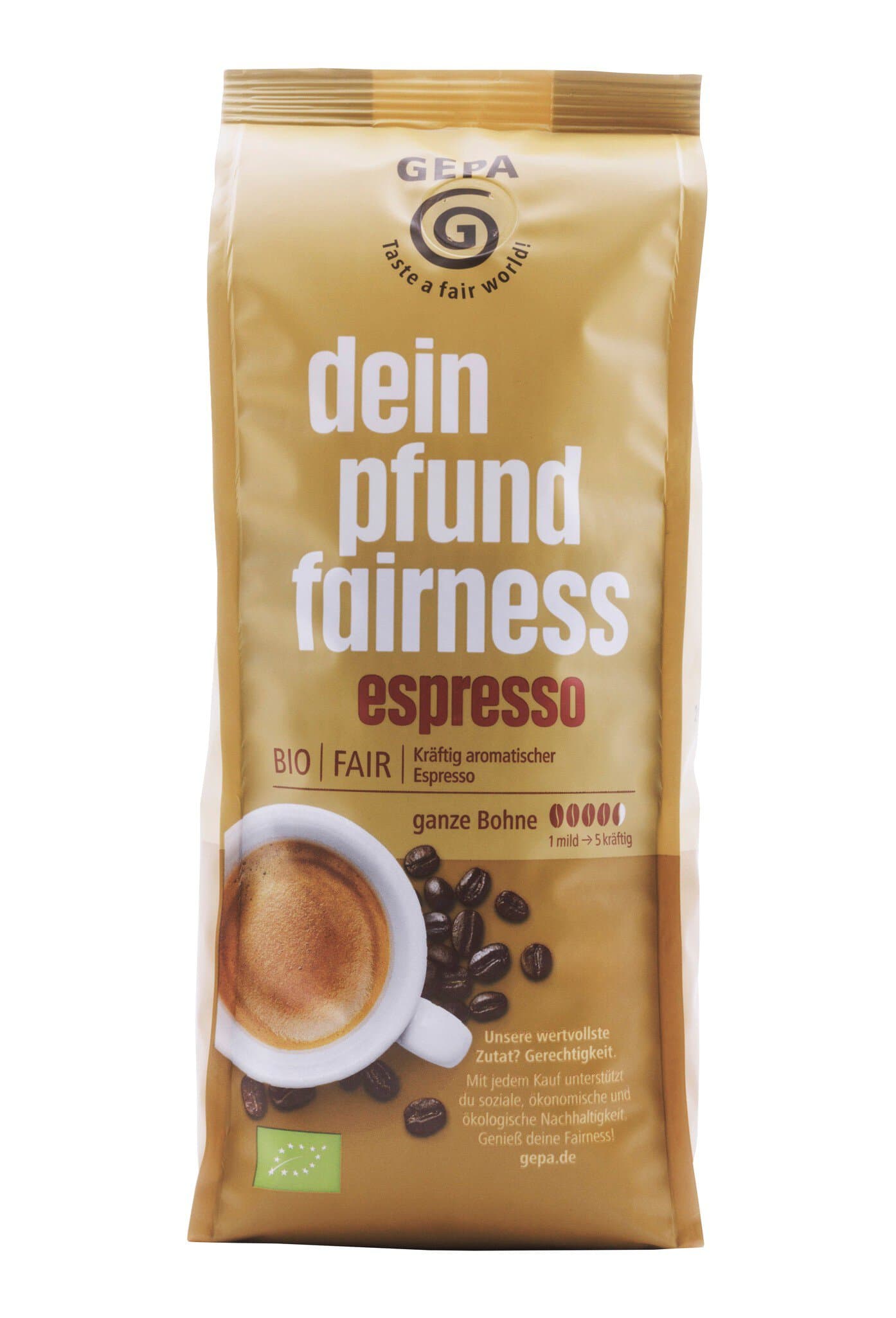 Gepa Faires Pfund Espresso Ganze Bohne