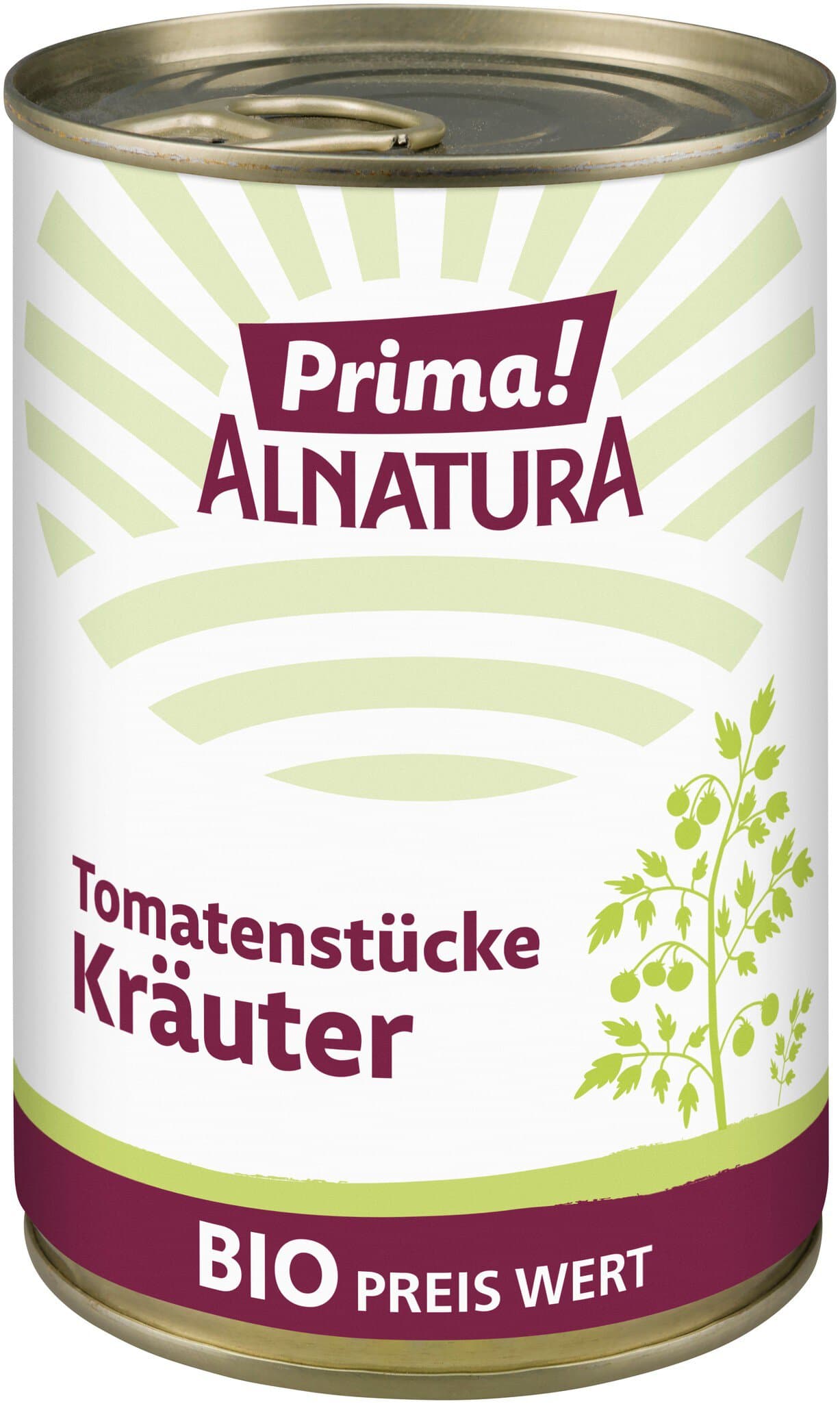 Prima! Alnatura Tomatenstücke Kräuter