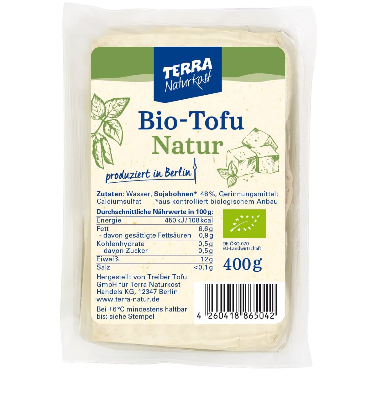 Terra Naturkost Tofu natur