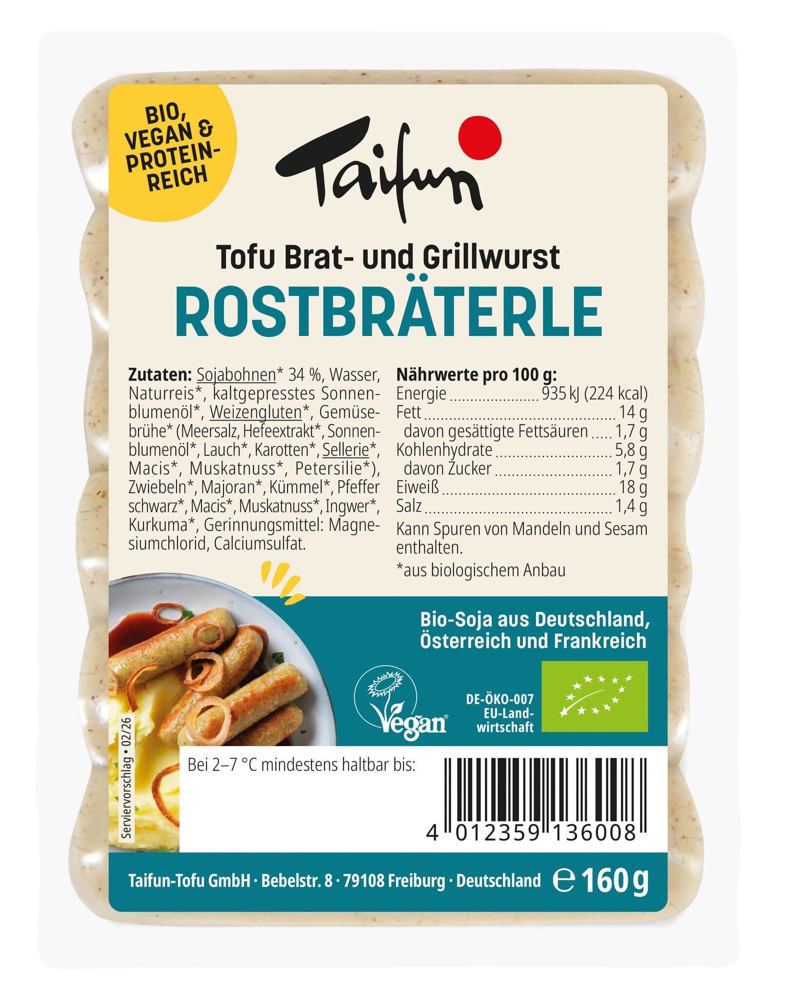 Taifun Tofu-Bratwürstchen
