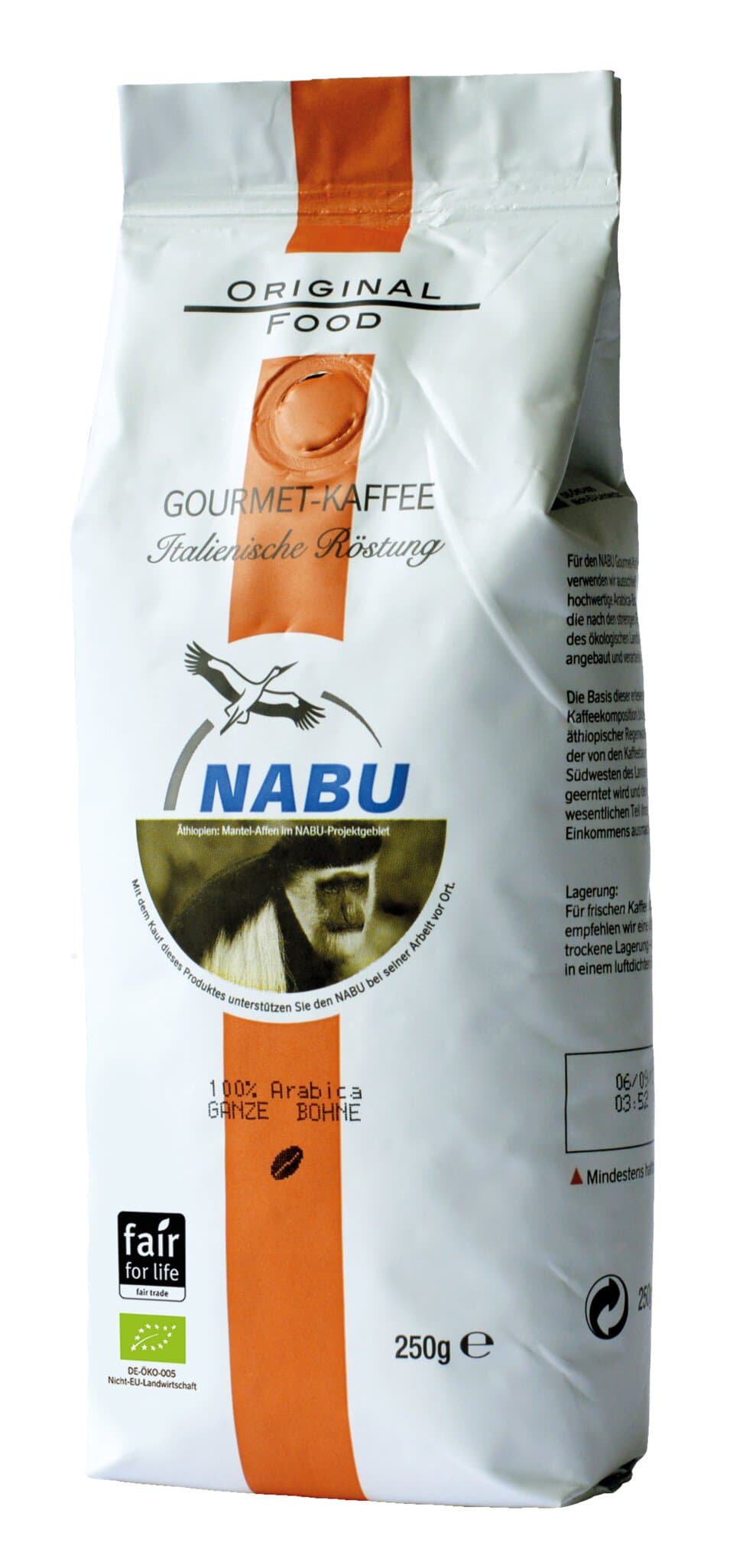 Buna Gourmet-Kaffee Italienische Röstung ganze Bohne