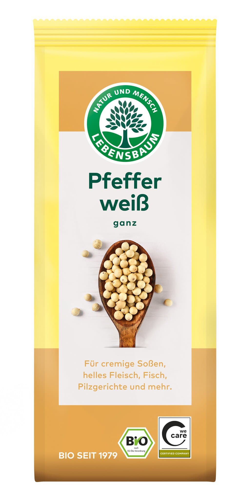Lebensbaum Pfeffer weiß ganz