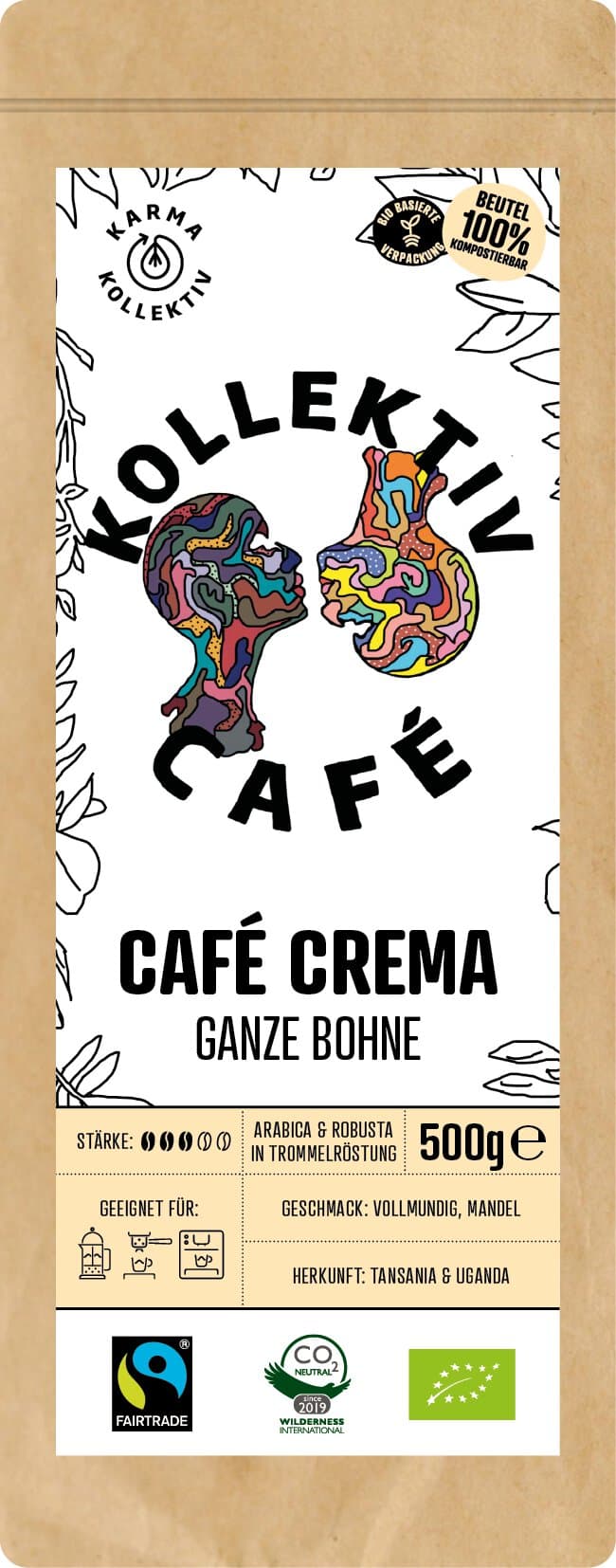Karma Kollektiv Café Crema ganze Bohne