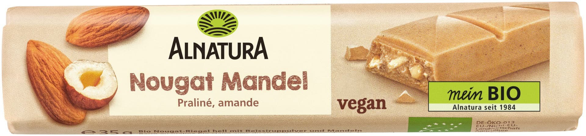 Alnatura Nougat-Mandel-Riegel