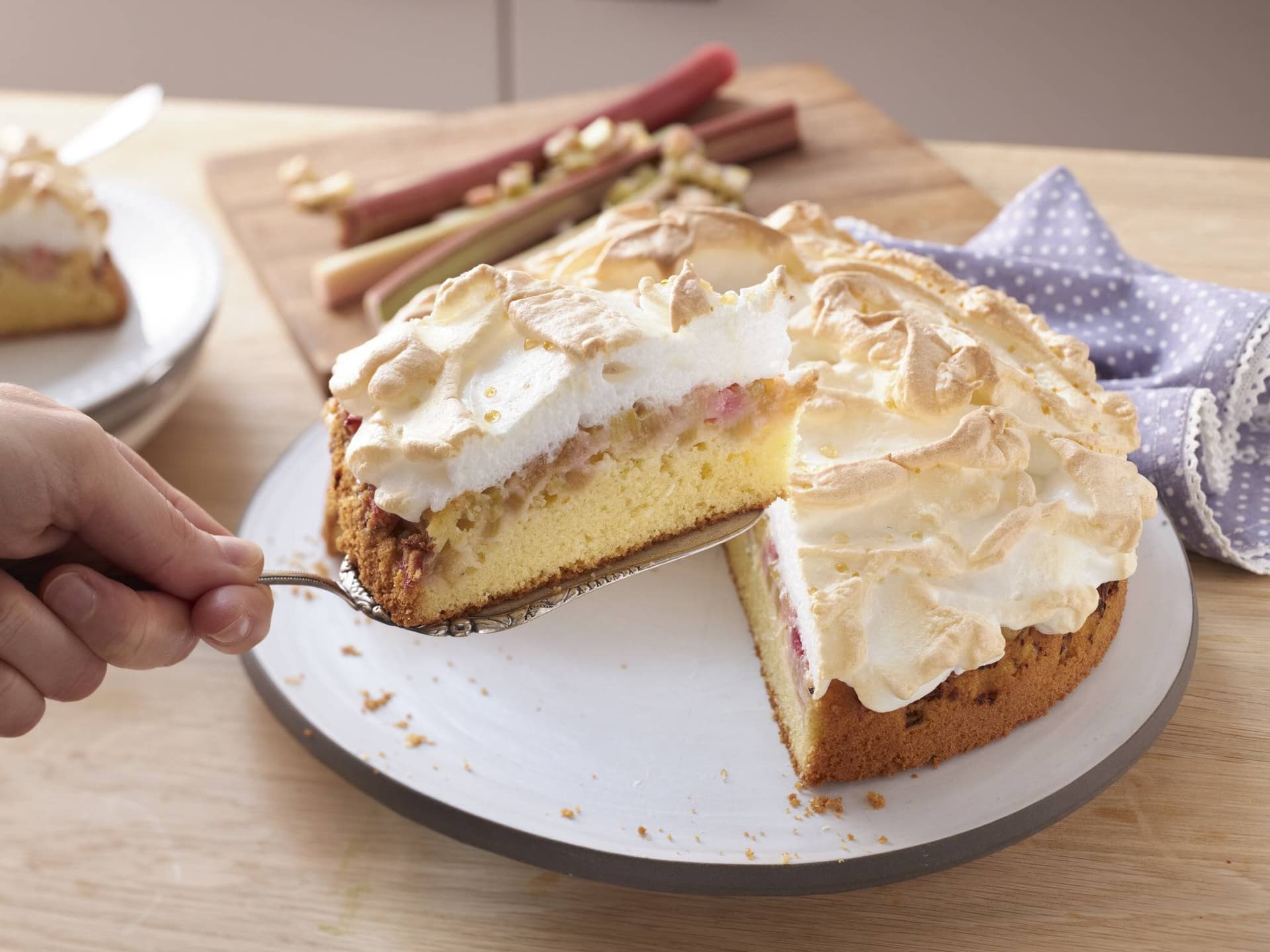 Rhabarber-Baiser-Kuchen