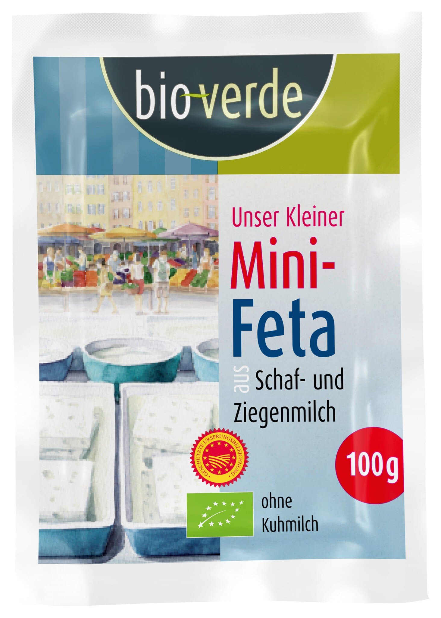 bio-verde Mini-Feta, Schaf- und Ziegenmilch