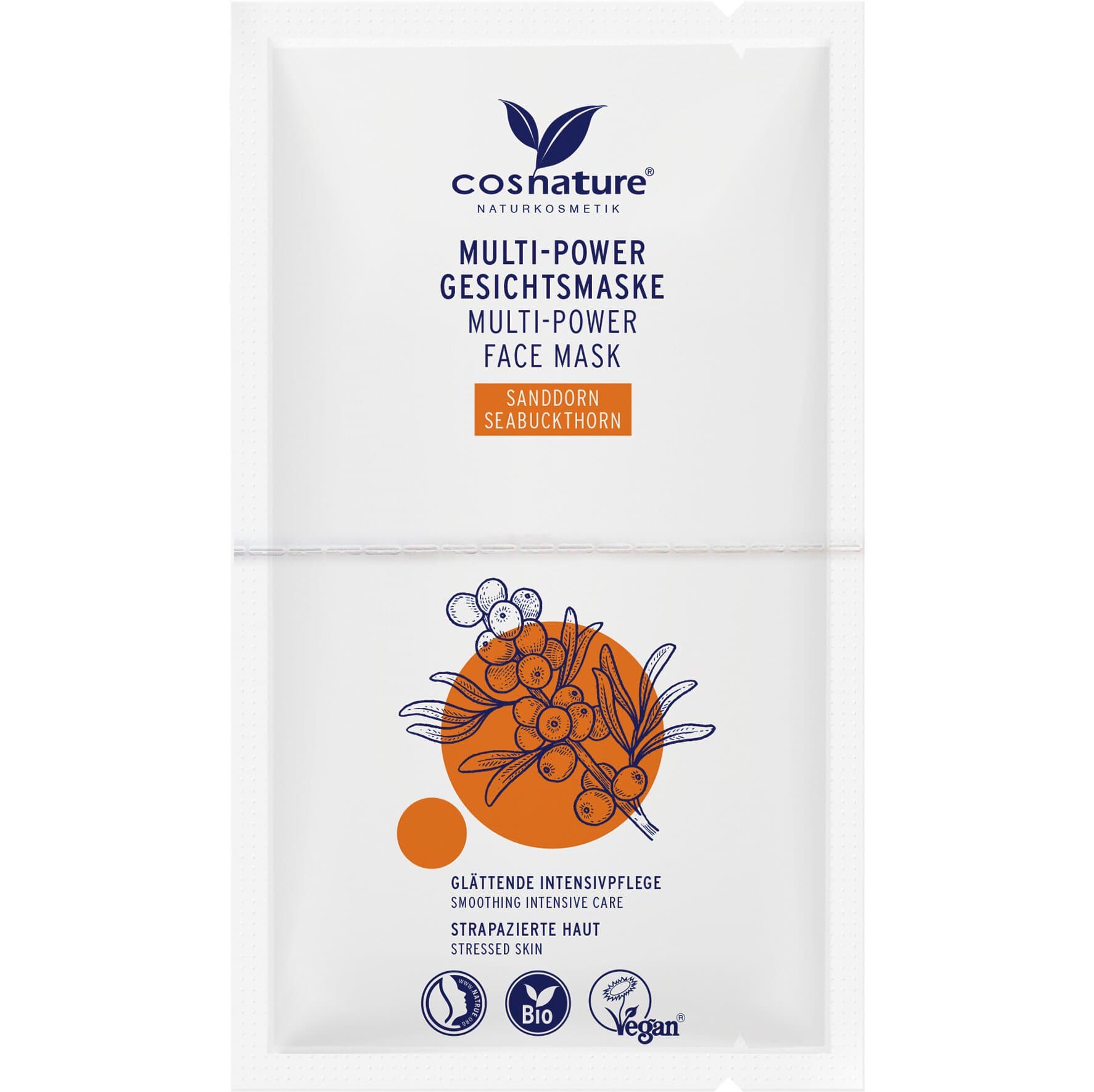 cosnature Multi-Power-Gesichtsmaske Sanddorn