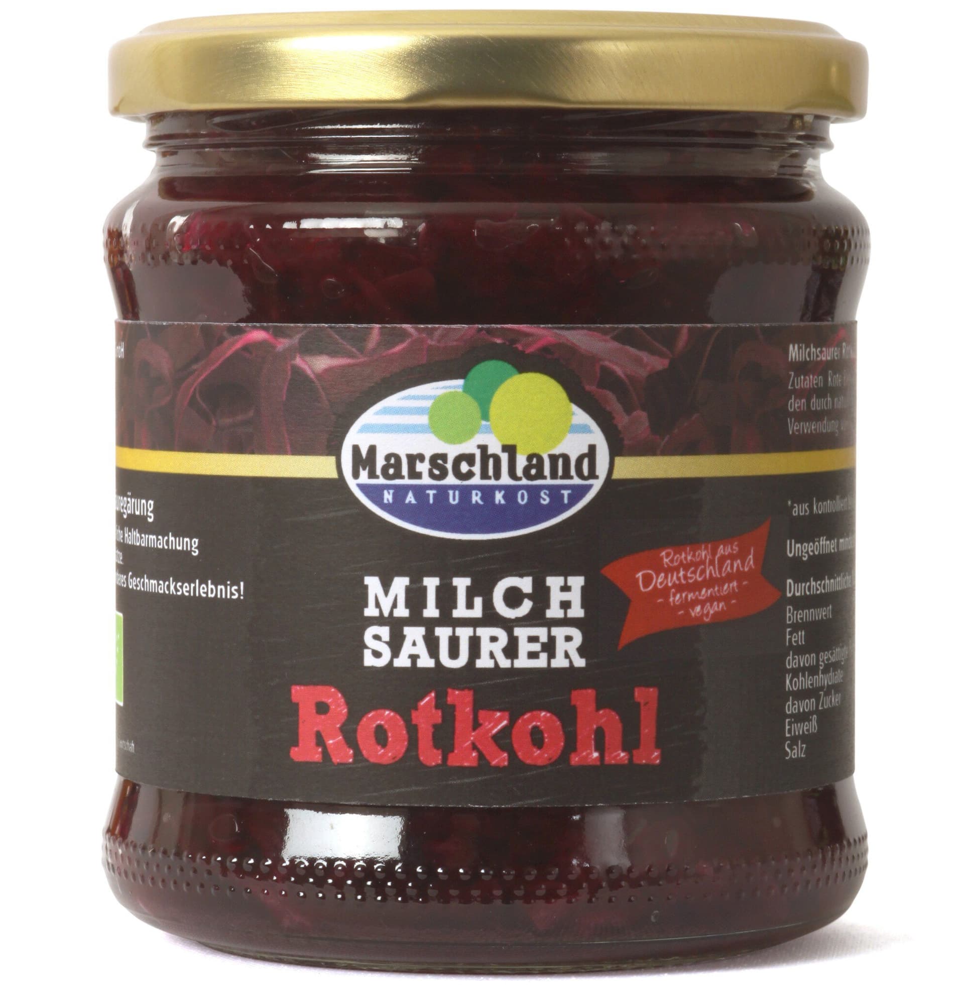 Marschland Naturkost Rotkohl milchsauer fermentiert