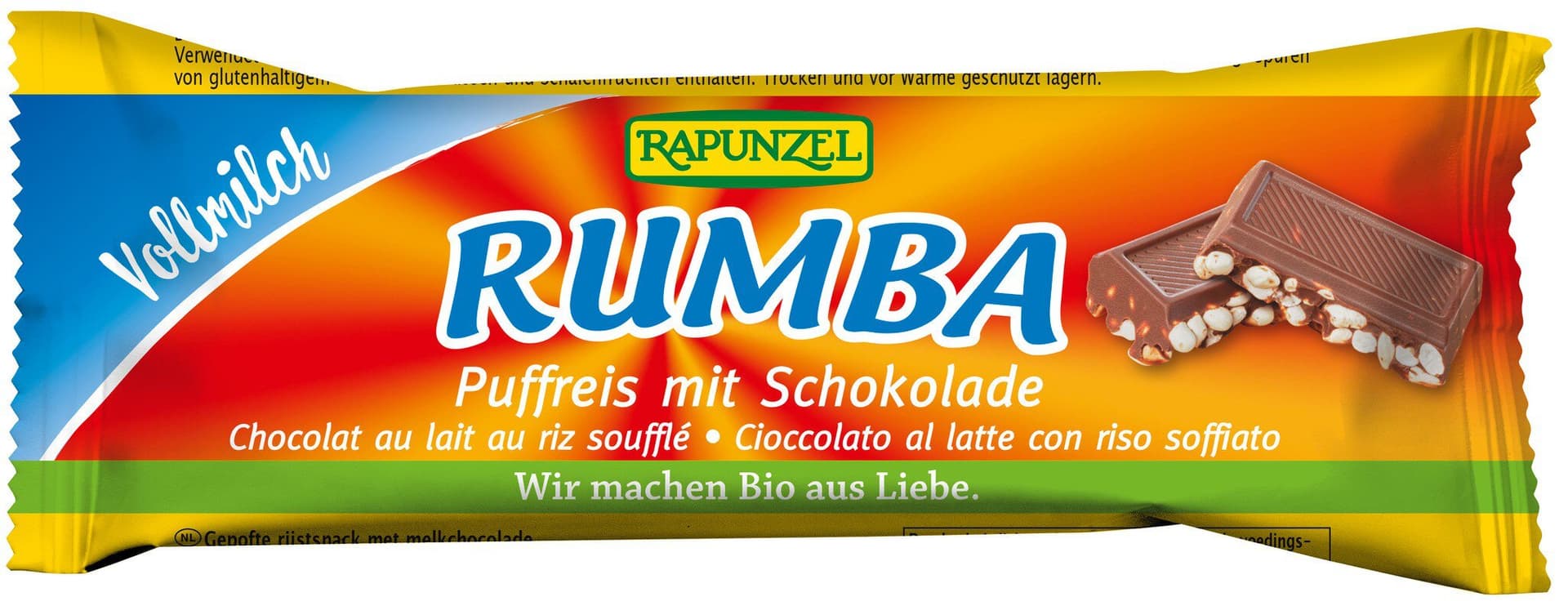 Rapunzel Rumba Puffreisriegel Vollmilch