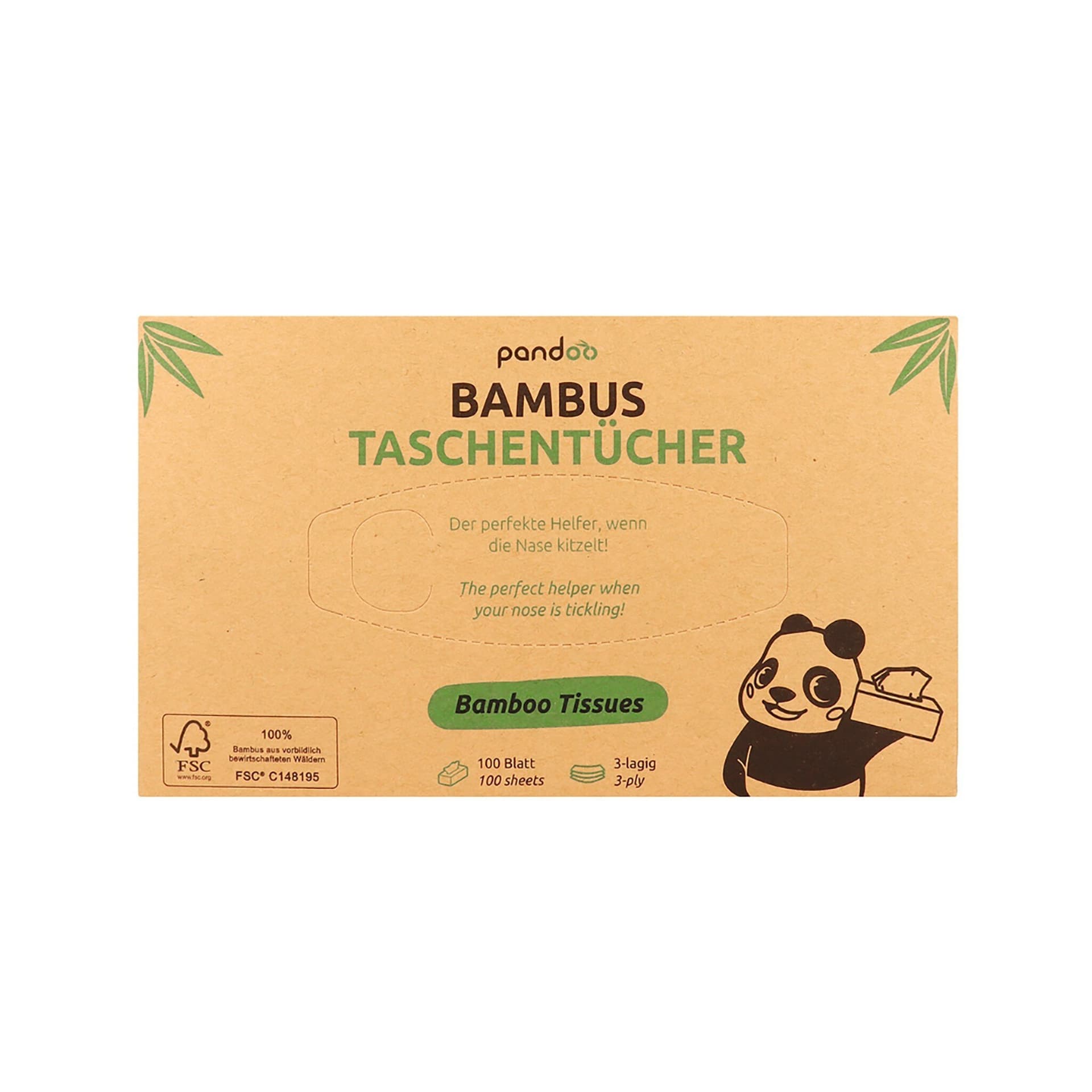 pandoo Bambus Taschentücher 3-lagig